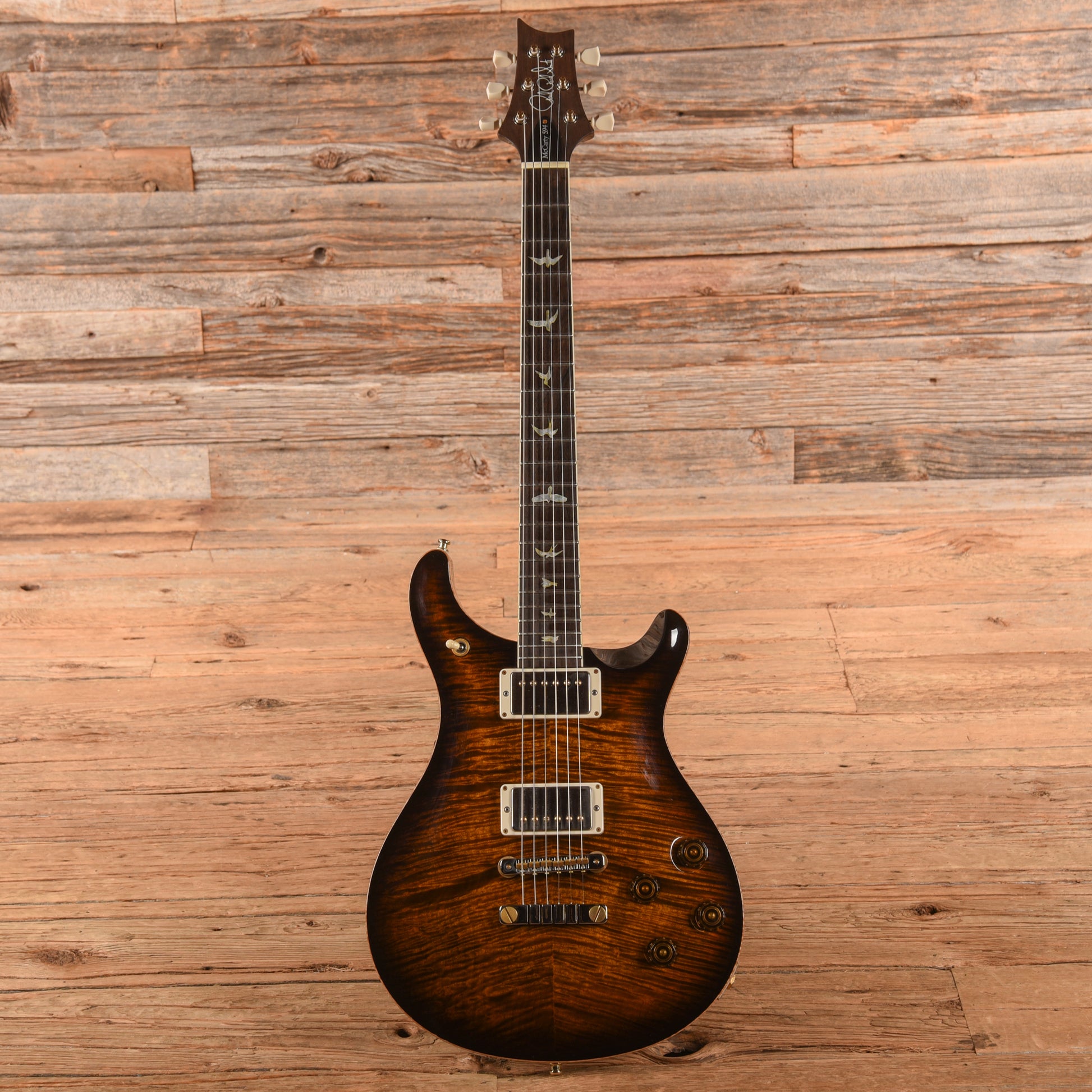 PRS McCarty 594 10 Top w/Brazilian Rosewood Fingerboard Black Gold Burst 2021 Electric Guitars