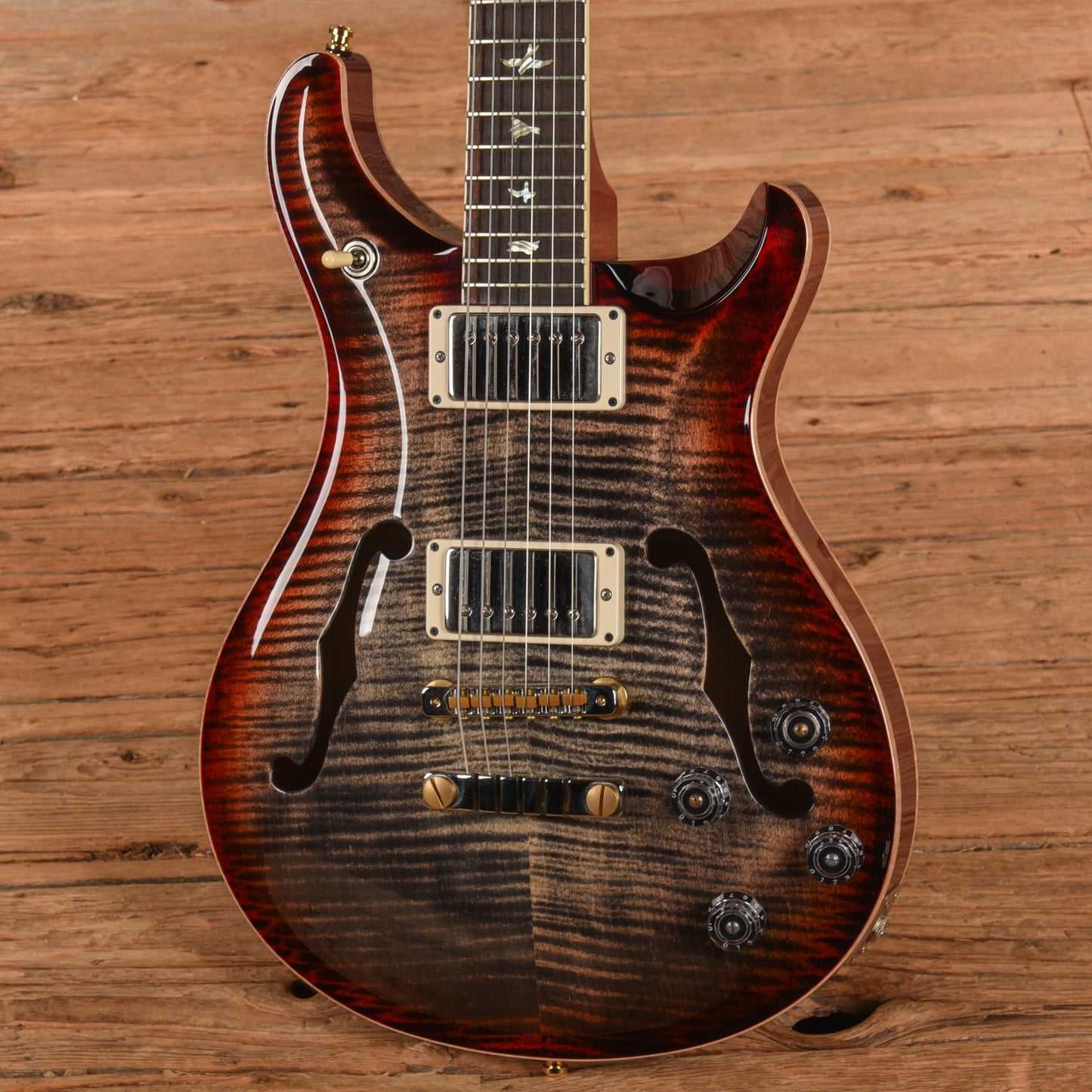 PRS McCarty 594 Hollowbody II 10-Top Charcoal Cherry Burst 2019 Electric Guitars