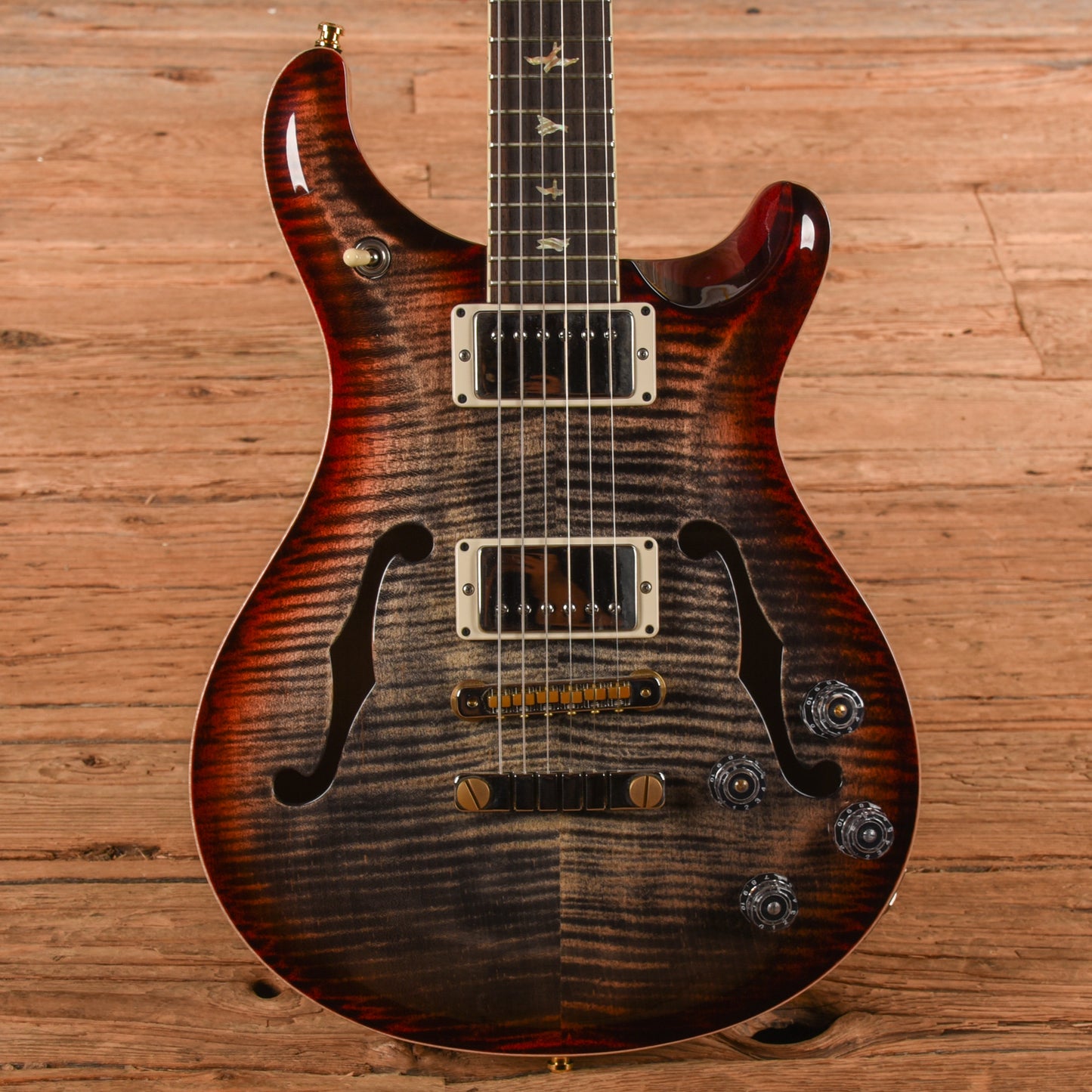 PRS McCarty 594 Hollowbody II 10-Top Charcoal Cherry Burst 2019 Electric Guitars