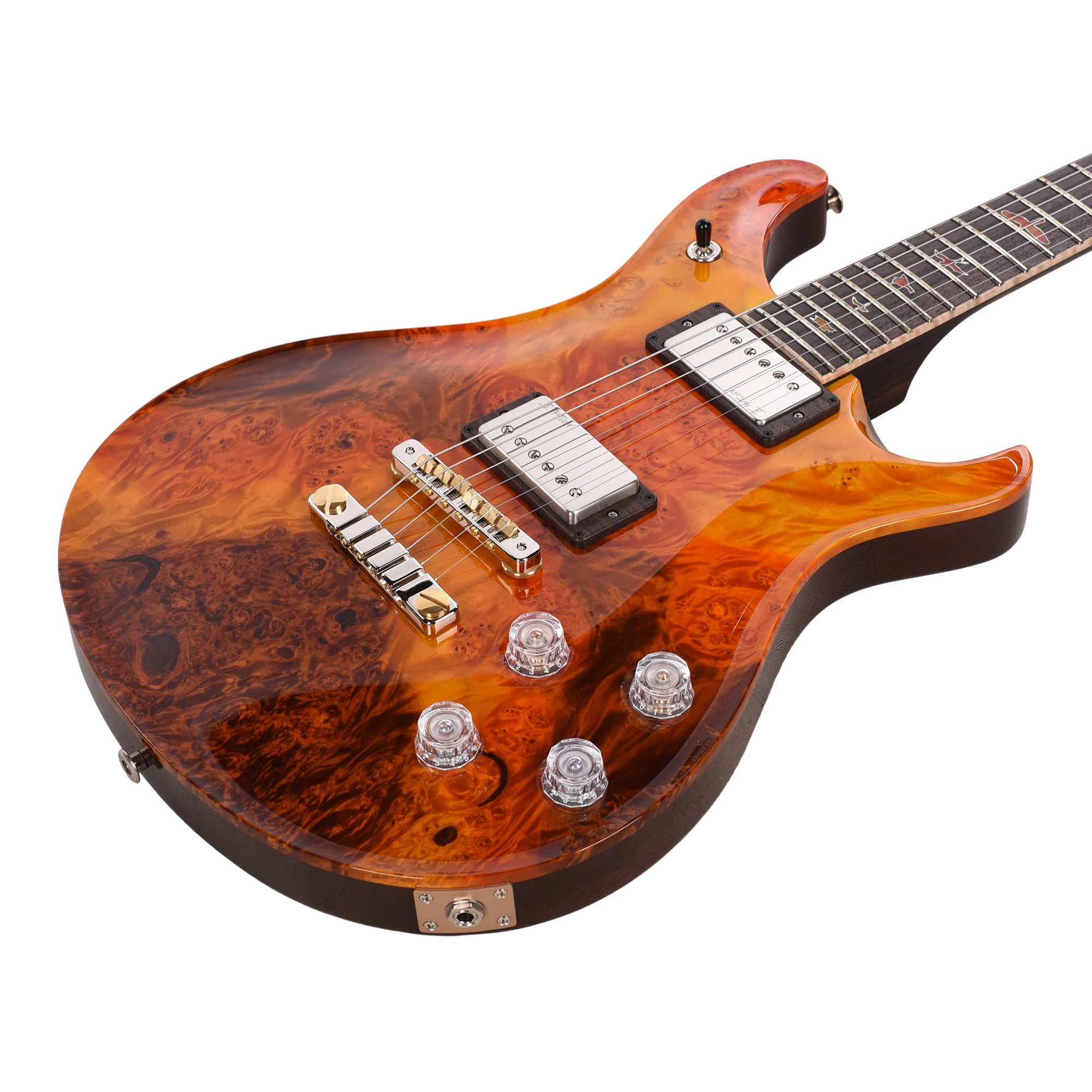 PRS Private Stock #12219 McCarty 594 Maple Burl/African Mahogany Fall Leaf Stain w/Maple Burl Bird Inlays Electric Guitars