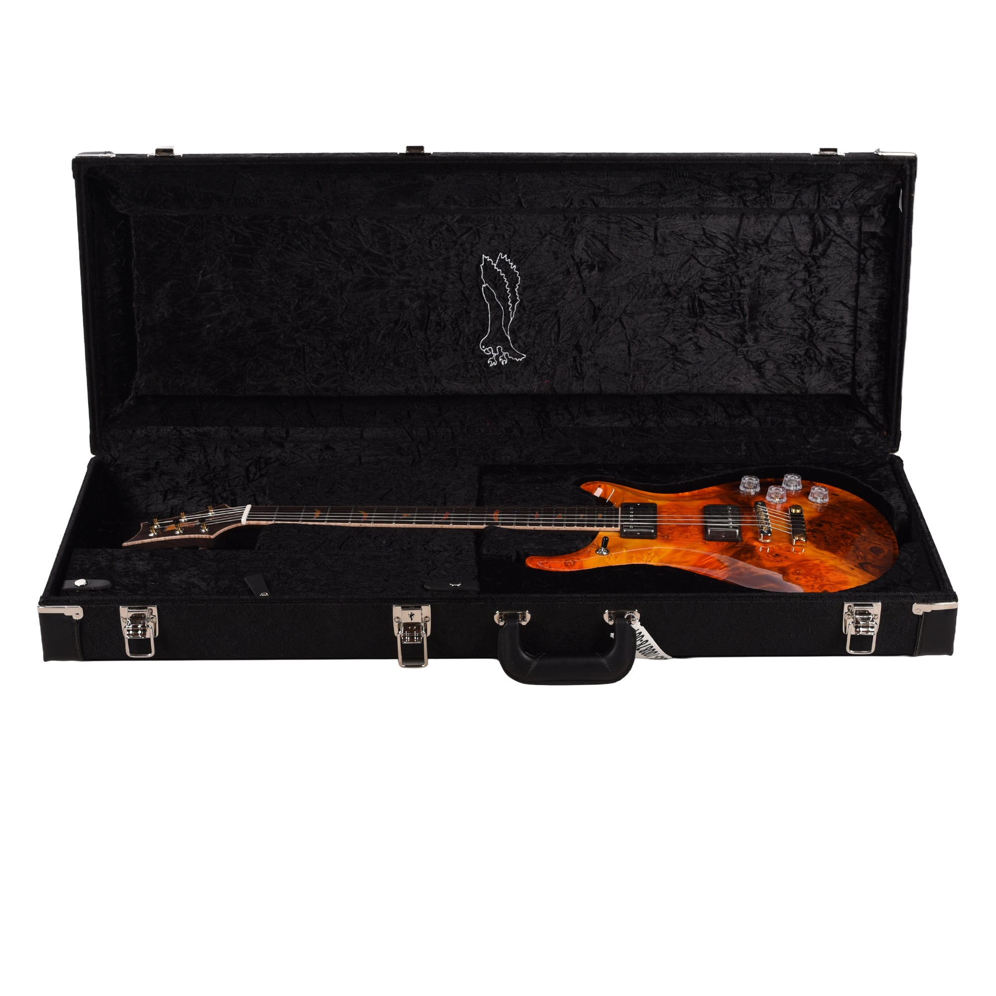PRS Private Stock #12219 McCarty 594 Maple Burl/African Mahogany Fall Leaf Stain w/Maple Burl Bird Inlays Electric Guitars