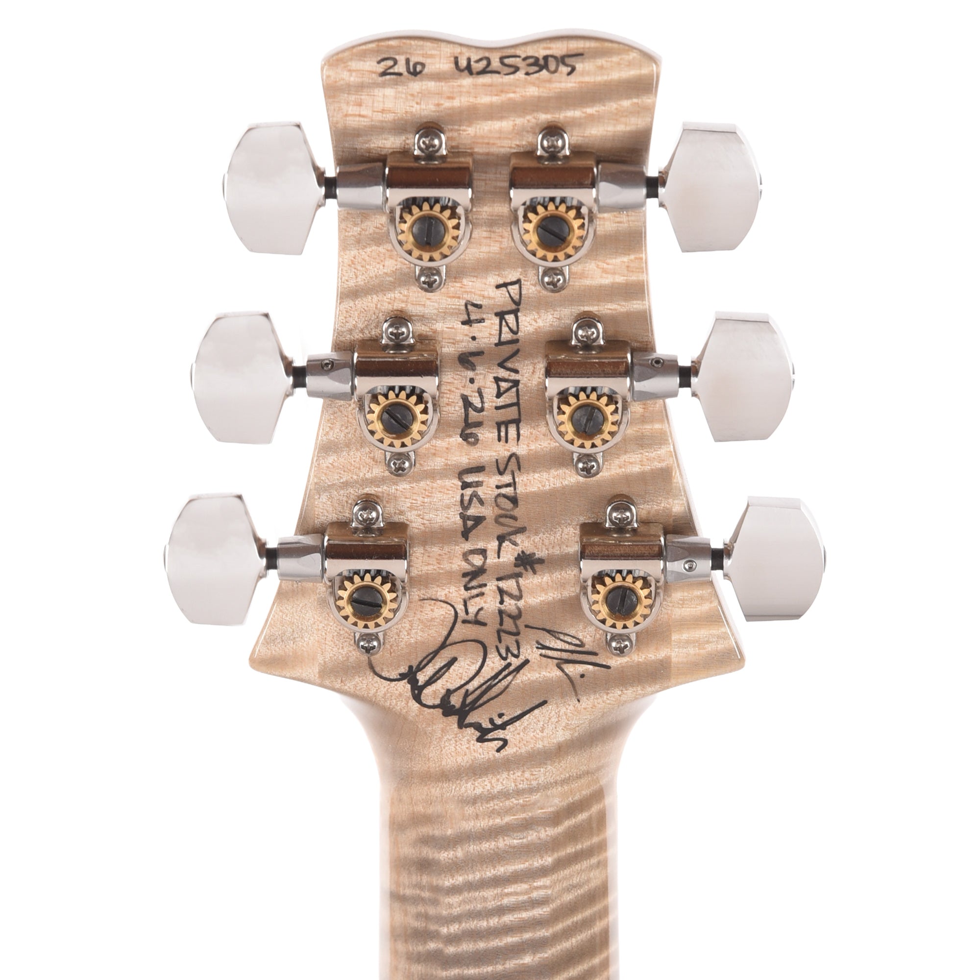 PRS Private Stock #12223 Santana Retro 594 Curly Maple/African Mahogany Frost Bite Glow w/White Wash Back Electric Guitars