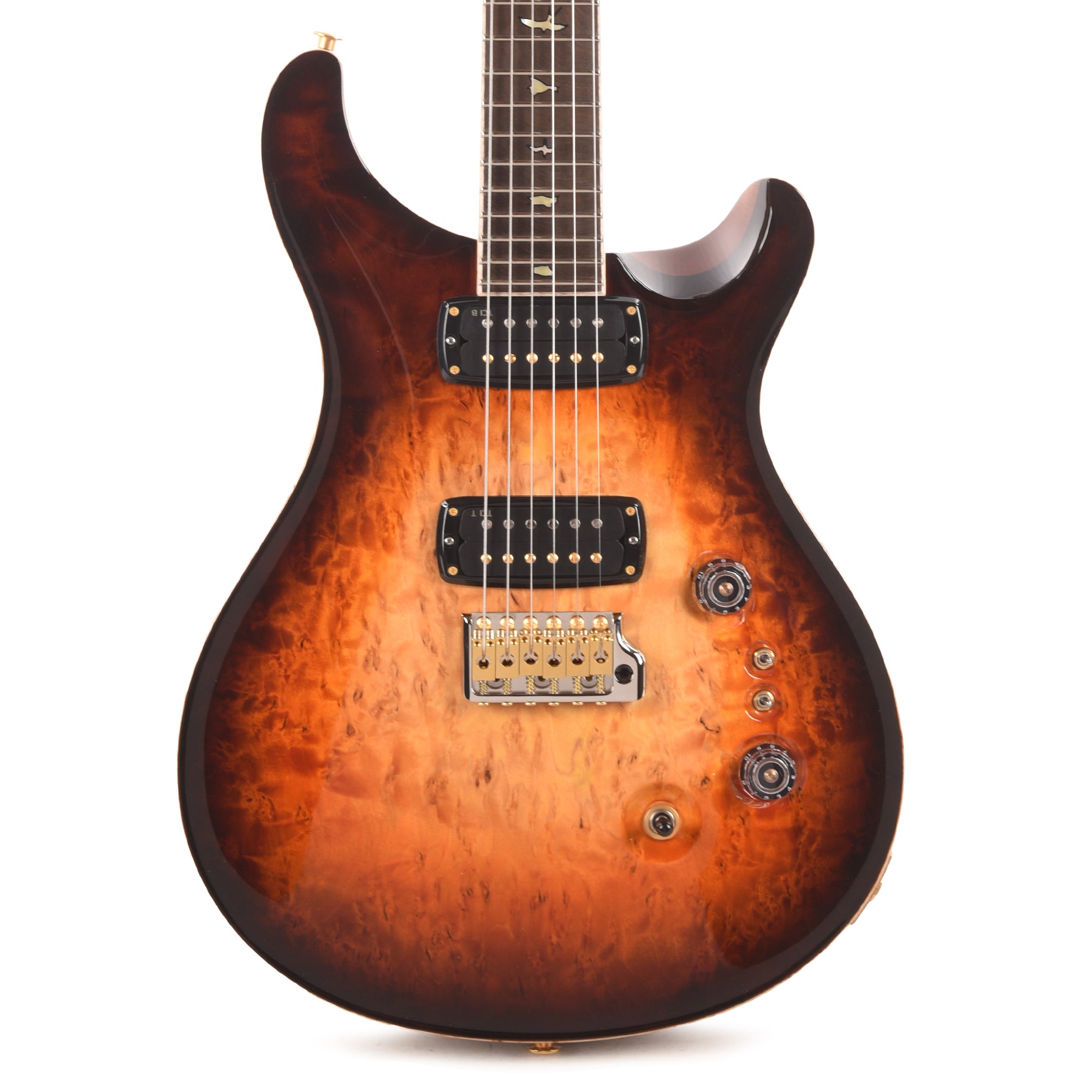 PRS Private Stock #12225 Custom 24-08 Semi-Hollow One-Piece Birdseye Maple/Mahogany Electric Tiger Glow Electric Guitars
