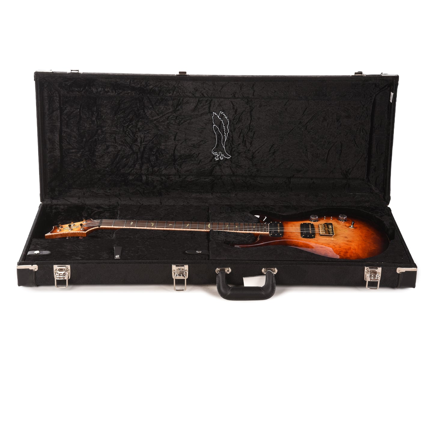 PRS Private Stock #12225 Custom 24-08 Semi-Hollow One-Piece Birdseye Maple/Mahogany Electric Tiger Glow Electric Guitars