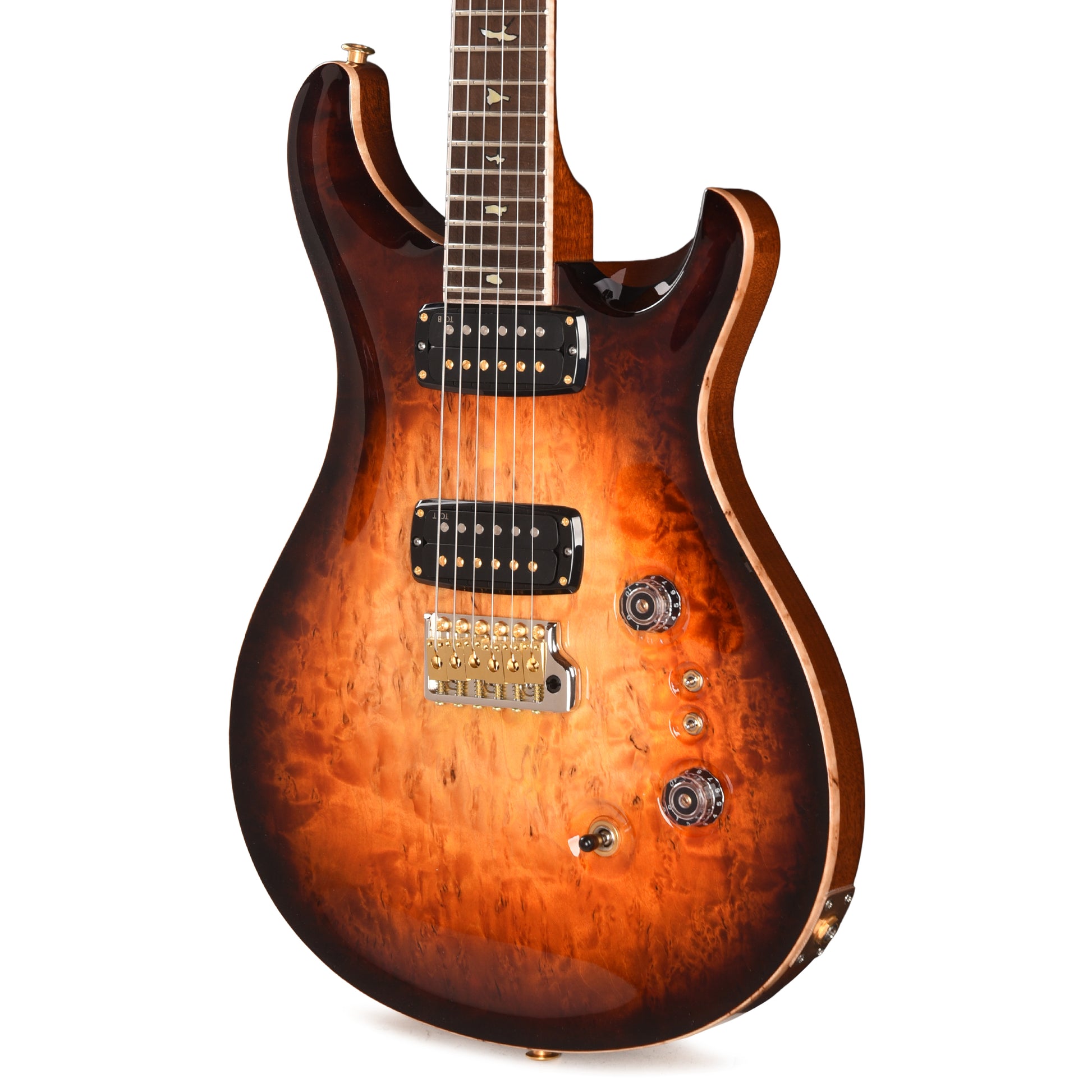 PRS Private Stock #12225 Custom 24-08 Semi-Hollow One-Piece Birdseye Maple/Mahogany Electric Tiger Glow Electric Guitars