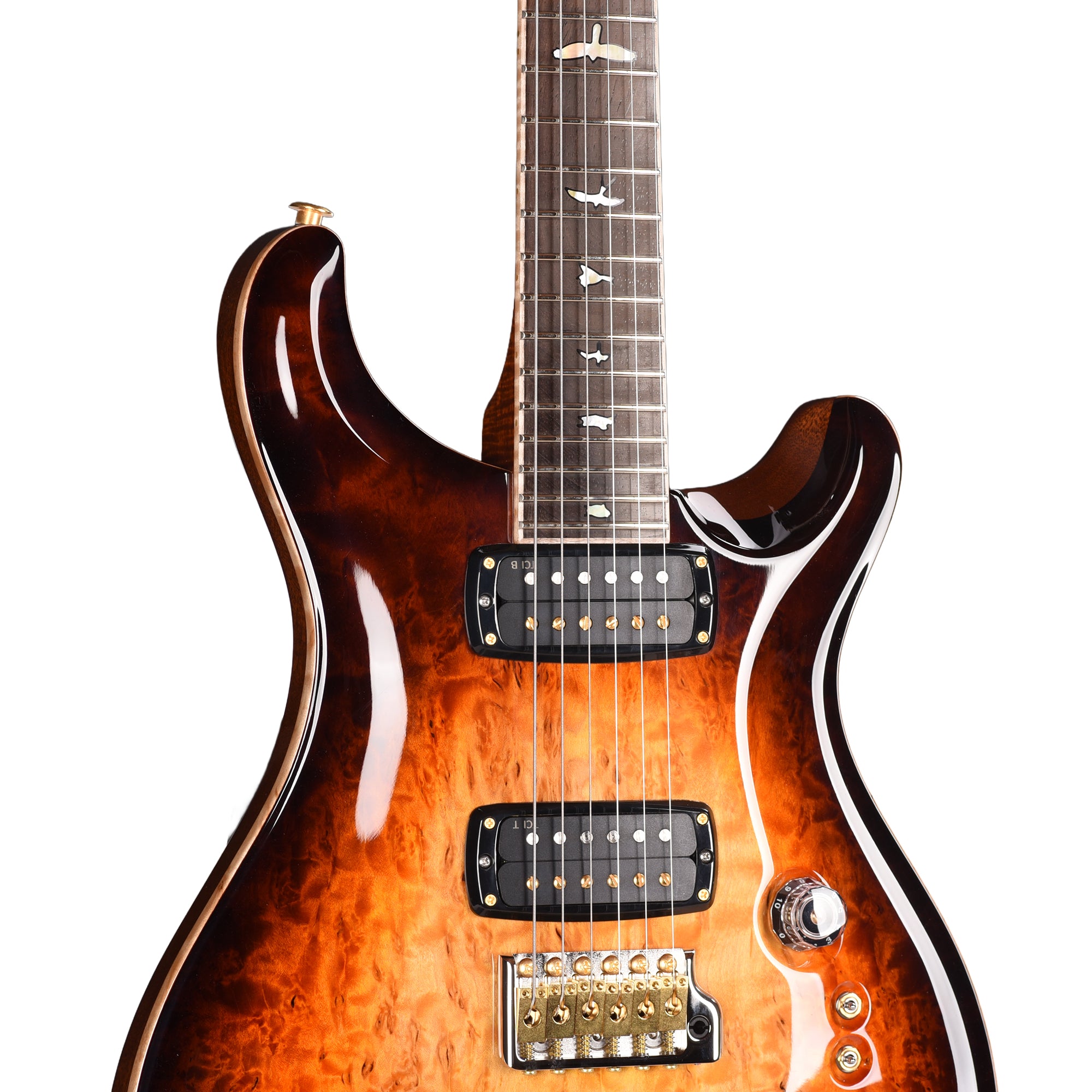 PRS Private Stock #12225 Custom 24-08 Semi-Hollow One-Piece Birdseye Maple/Mahogany Electric Tiger Glow Electric Guitars