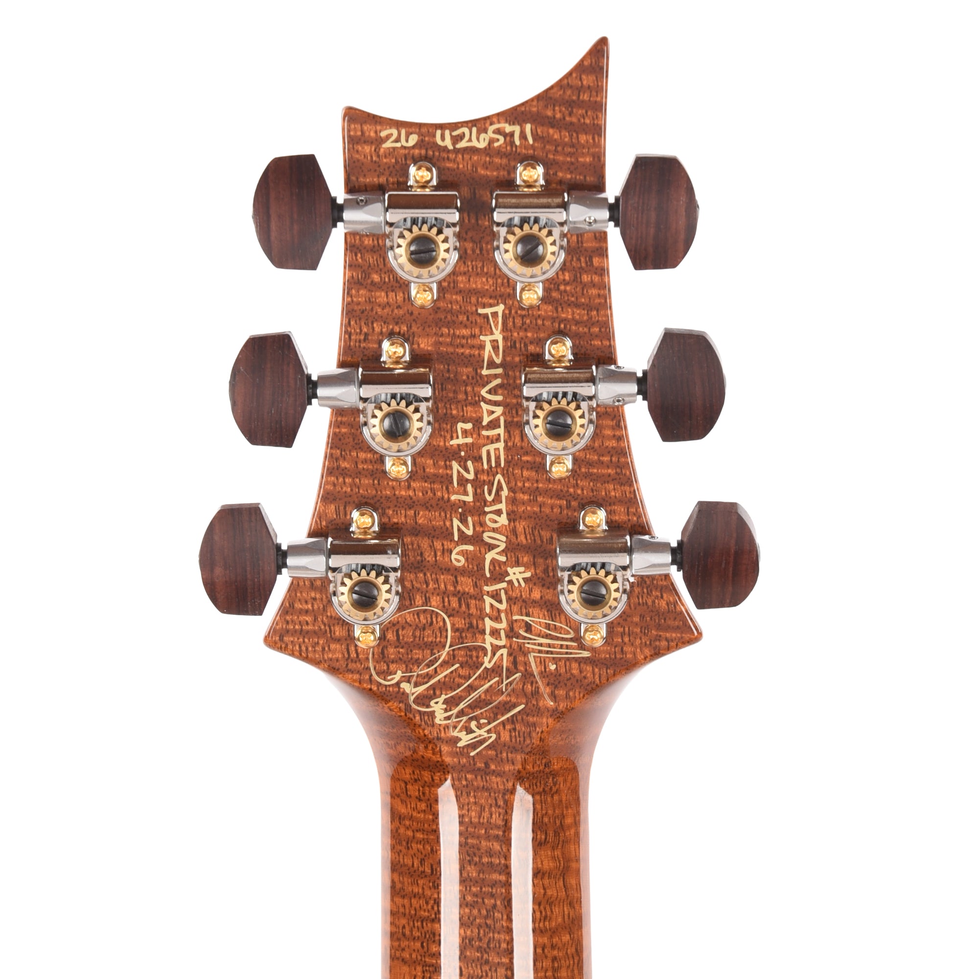 PRS Private Stock #12225 Custom 24-08 Semi-Hollow One-Piece Birdseye Maple/Mahogany Electric Tiger Glow Electric Guitars