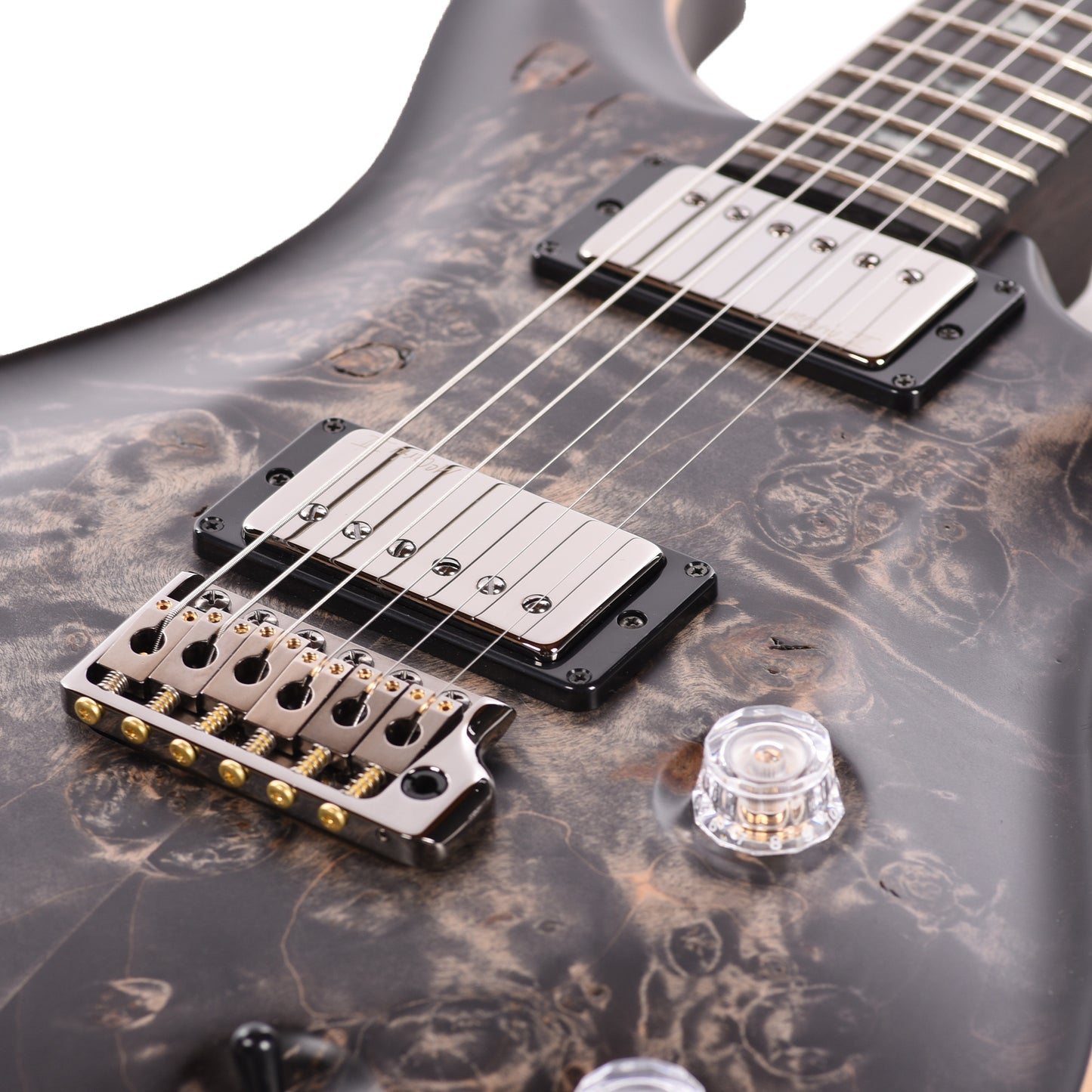PRS Private Stock #12226 McCarty Tremolo Maple Burl/Black Limba Charcoal Satin Burst w/Macassar Ebony Neck Electric Guitars