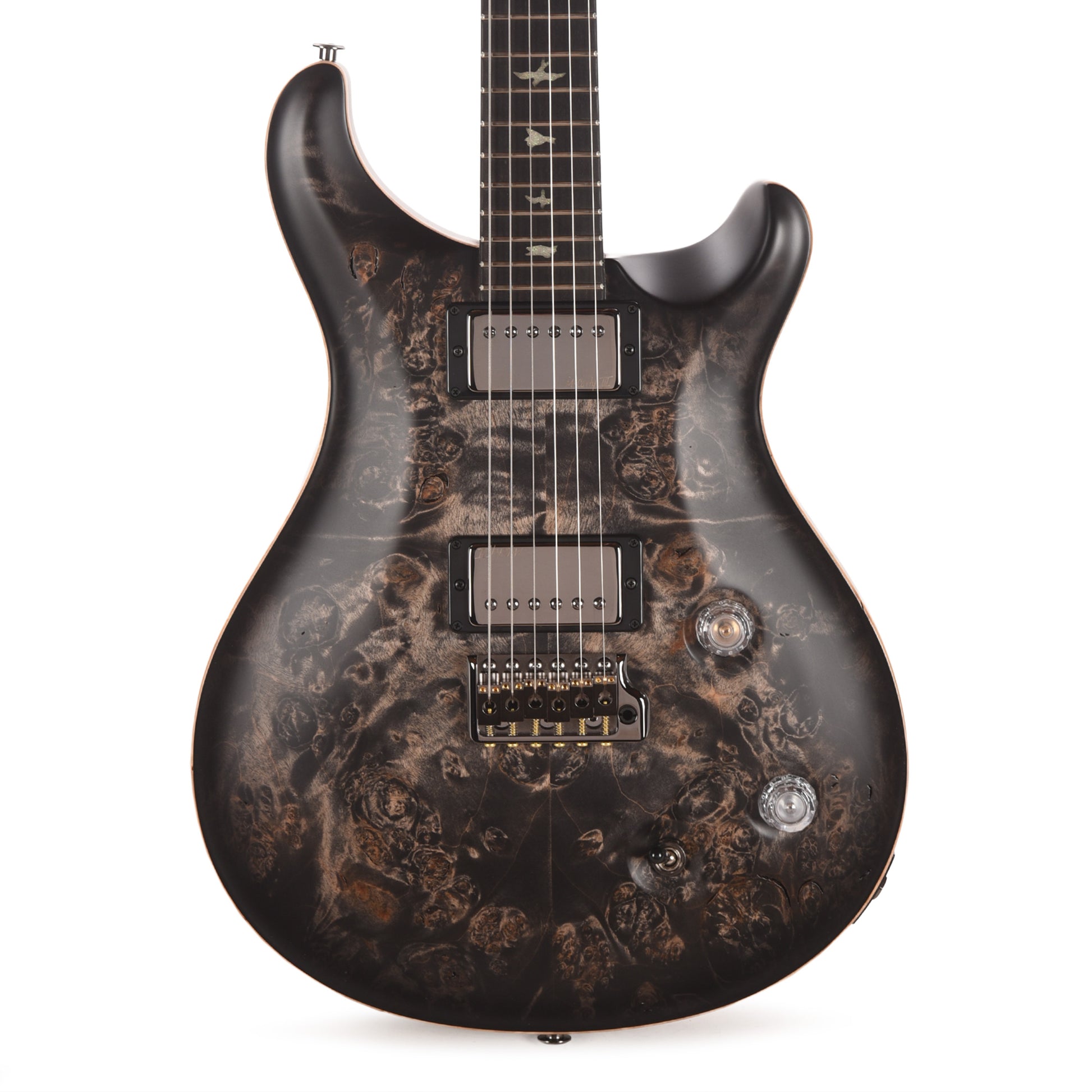 PRS Private Stock #12226 McCarty Tremolo Maple Burl/Black Limba Charcoal Satin Burst w/Macassar Ebony Neck Electric Guitars
