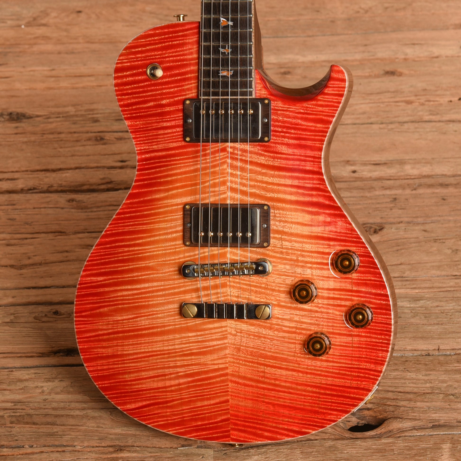 PRS Private Stock #9438 McCarty 594 Singlecut w/Brazilian Rosewood Neck Blood Orange Glow Electric Guitars