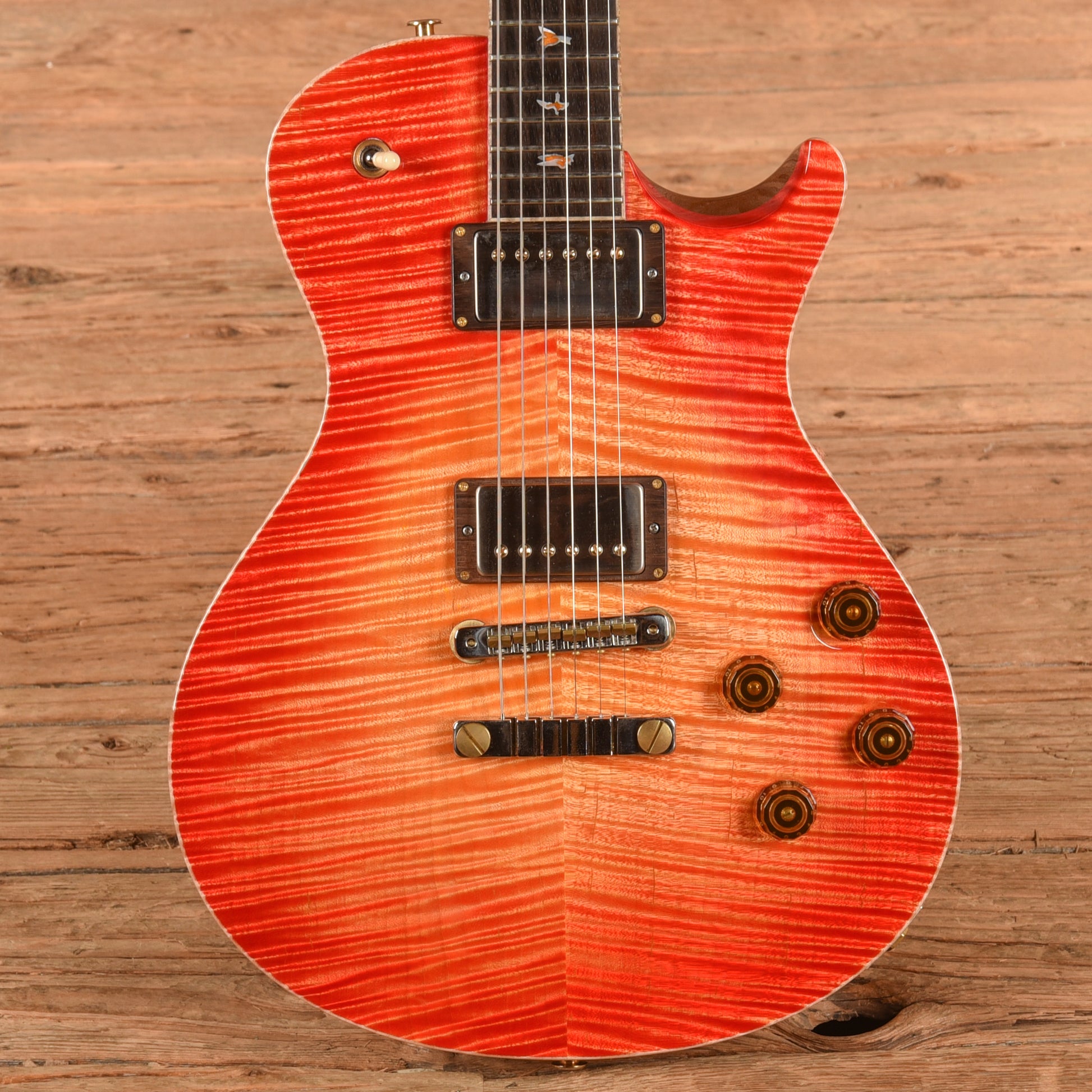 PRS Private Stock #9438 McCarty 594 Singlecut w/Brazilian Rosewood Neck Blood Orange Glow Electric Guitars
