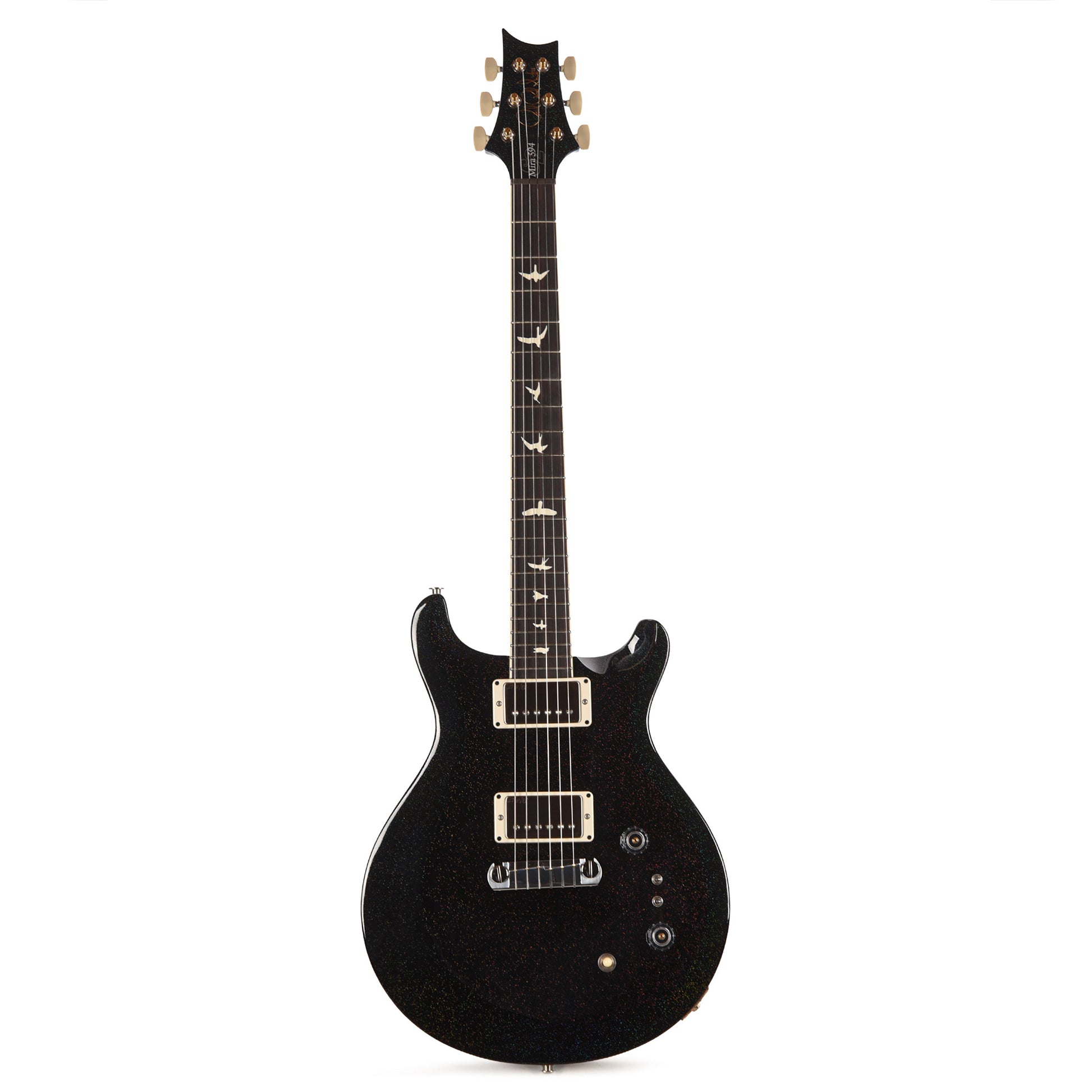 PRS S2 Mira 594 Black Rainbow Holoflake Electric Guitars