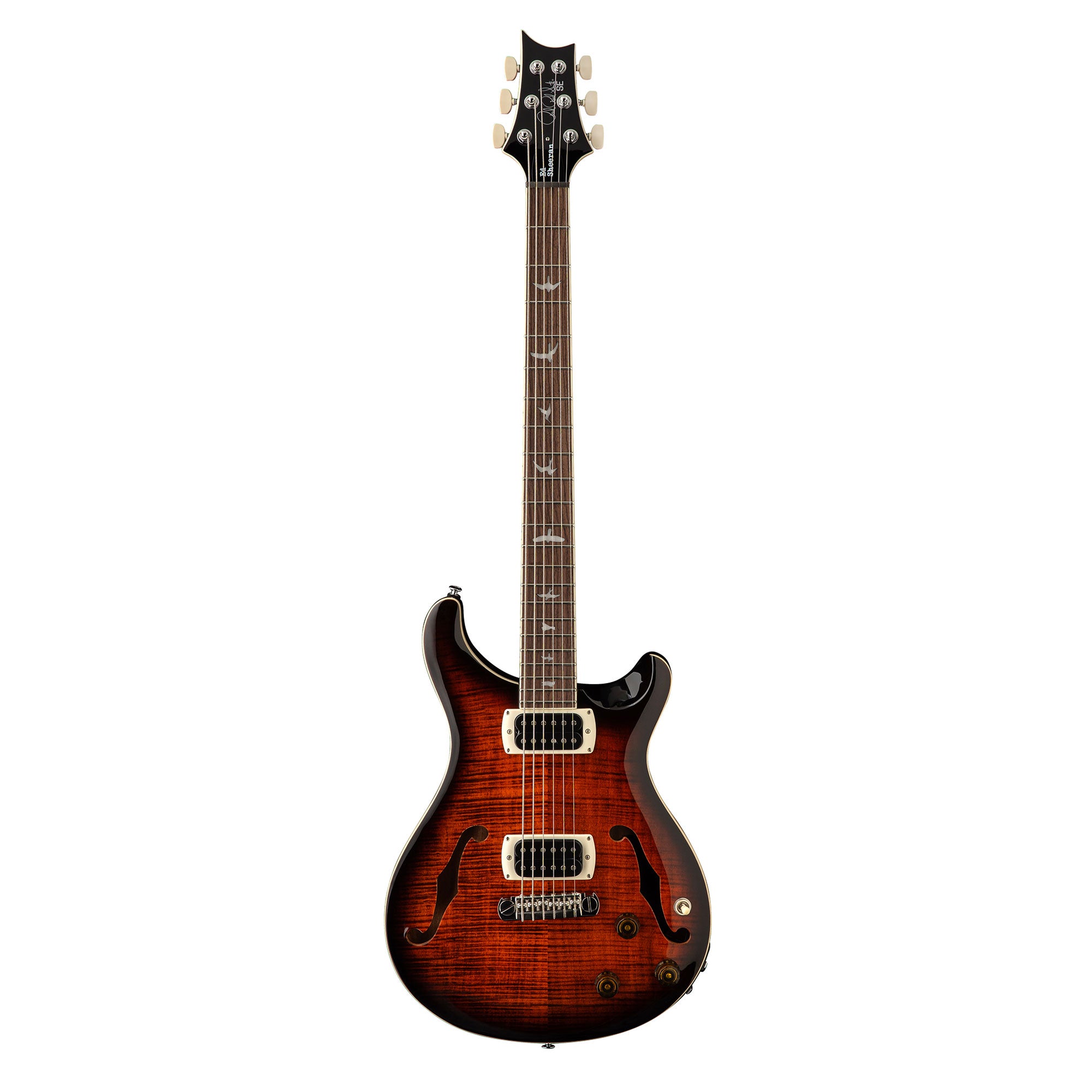 PRS SE Ed Sheeran Flat Back Hollowbody I Baritone Piezo Orange