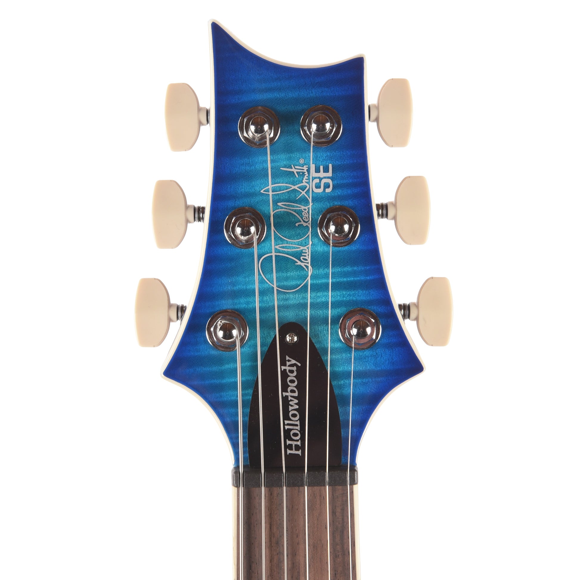 PRS SE Flat Back Hollowbody I Piezo Lake Blue Electric Guitars