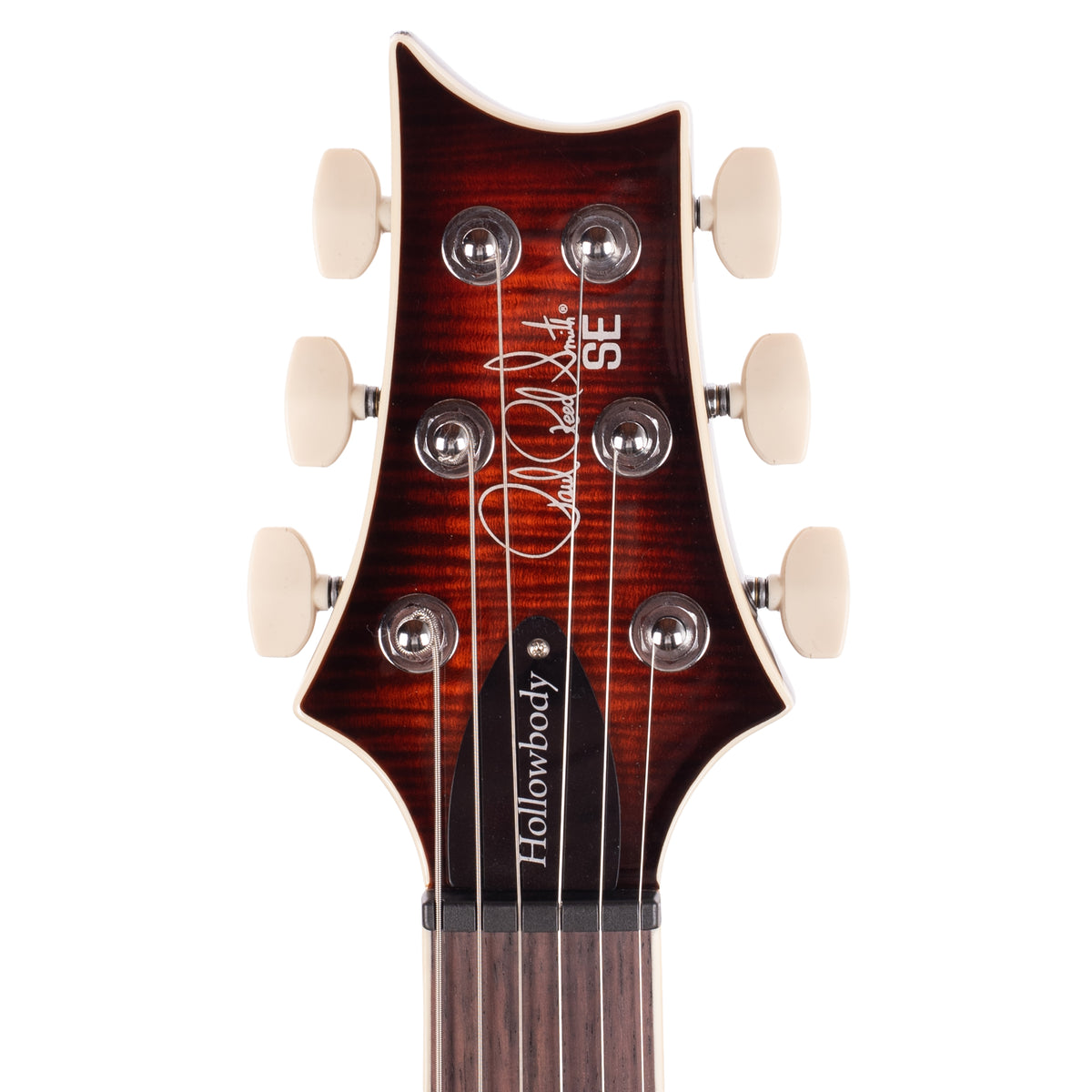 PRS SE Flat Back Hollowbody I Piezo Orange Tiger Smokeburst Electric Guitars