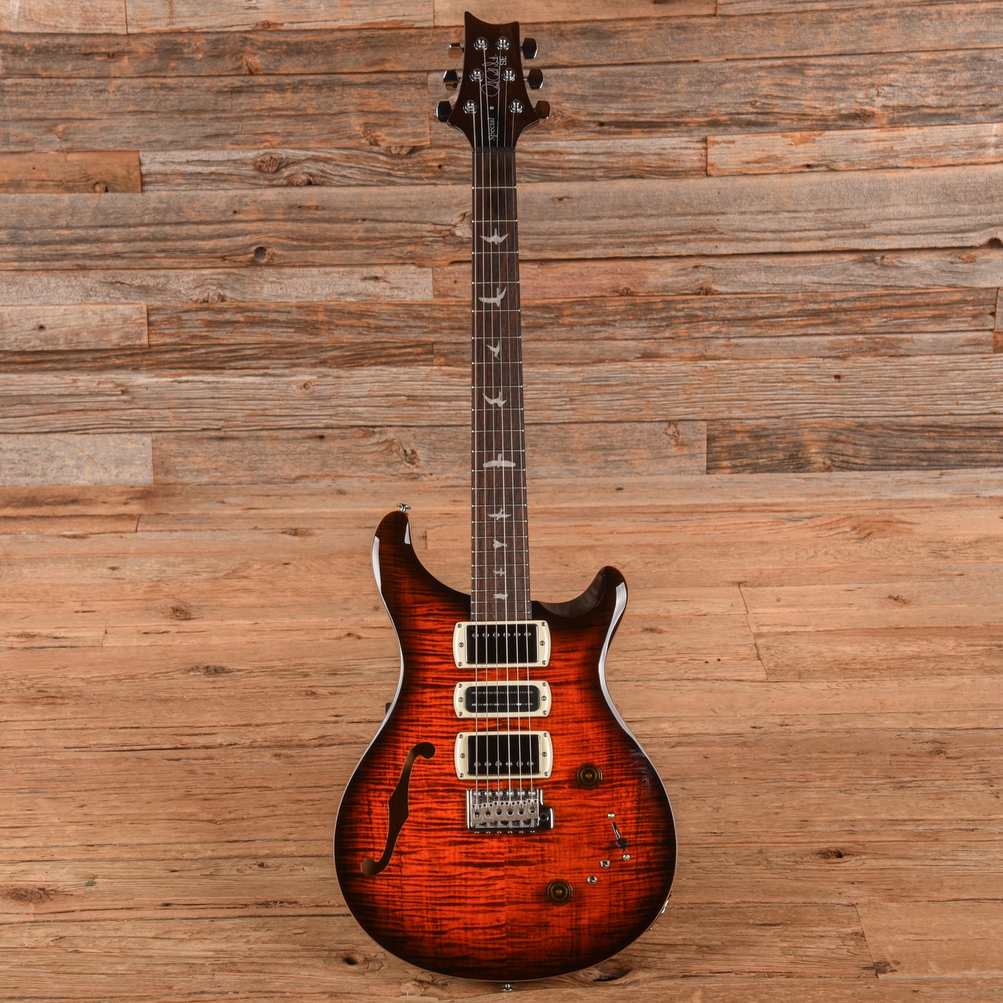 PRS SE Special Semi-Hollow Orange Tiger Smokeburst 2025 Electric Guitars
