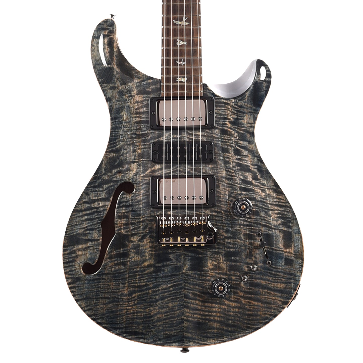 PRS Special Semi-Hollow Flame Mango Select Top Faded Whale Blue Electric Guitars