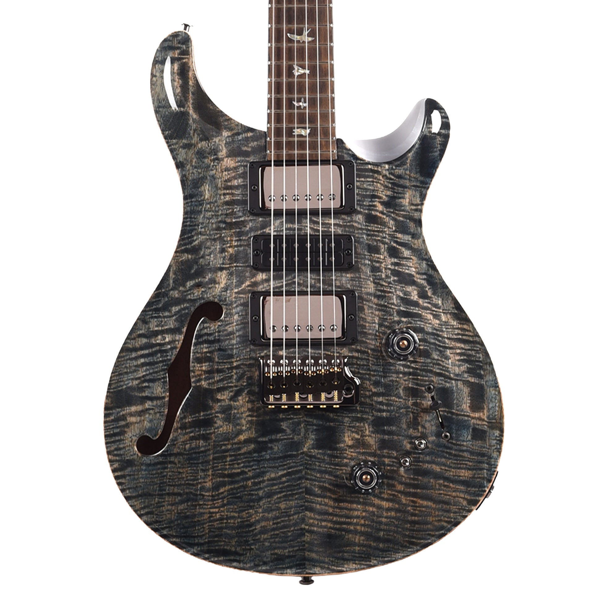 PRS Special Semi-Hollow Flame Mango Select Top Faded Whale Blue Electric Guitars