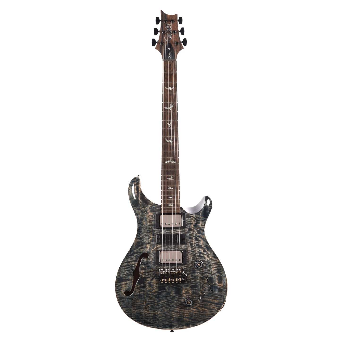 PRS Special Semi-Hollow Flame Mango Select Top Faded Whale Blue Electric Guitars