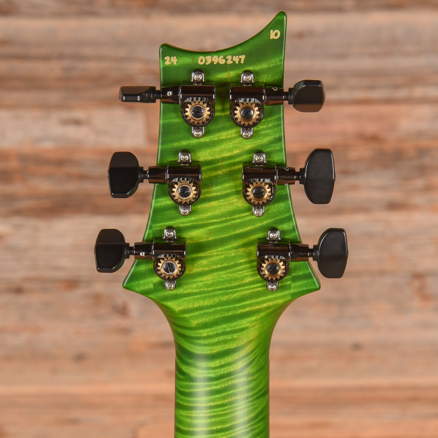 PRS Wood Library Custom 24 10-Top Green 2024 Electric Guitars