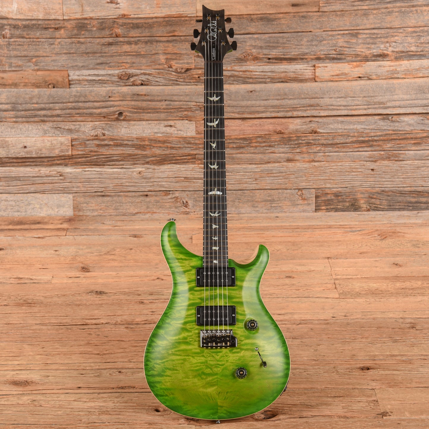 PRS Wood Library Custom 24 10-Top Green 2024 Electric Guitars