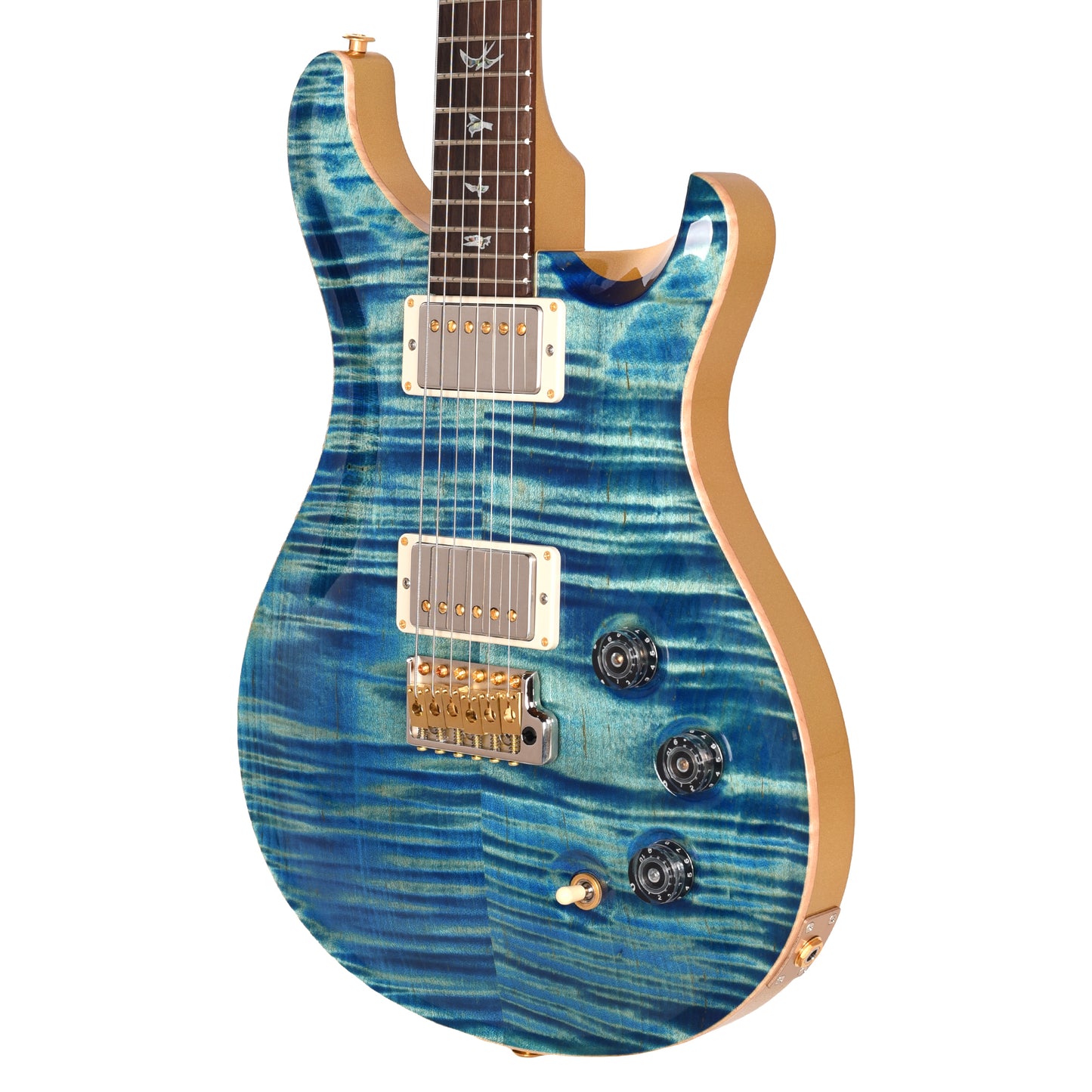 PRS Wood Library DGT 10-Top Arctic Blue w/Gold Metallic Back & Brazilian Rosewood Electric Guitars