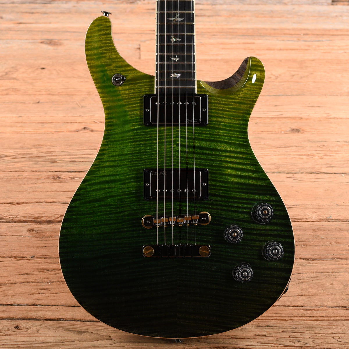 PRS Wood Library McCarty 594 10-Top Korina Green Fade 2024 Electric Guitars