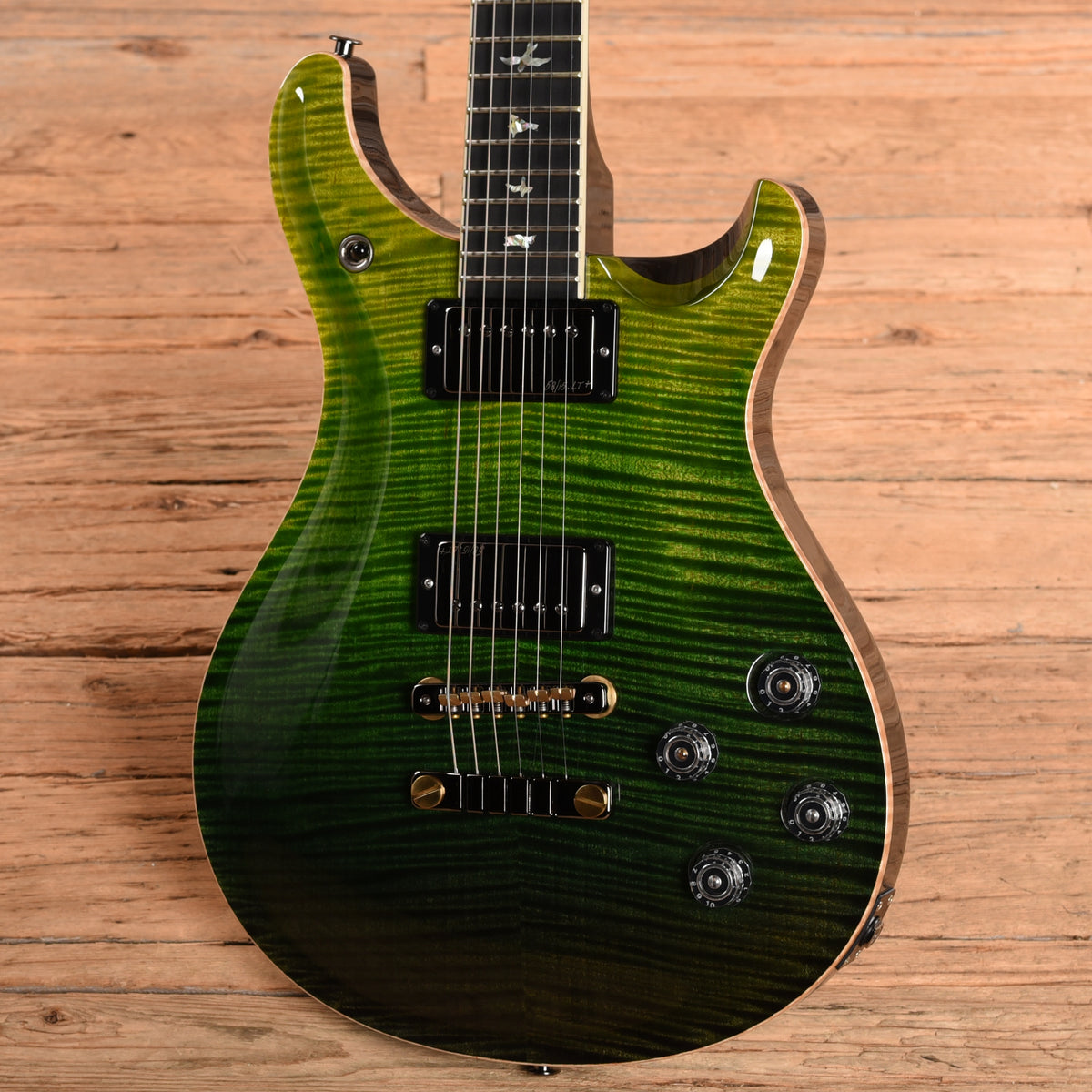 PRS Wood Library McCarty 594 10-Top Korina Green Fade 2024 Electric Guitars