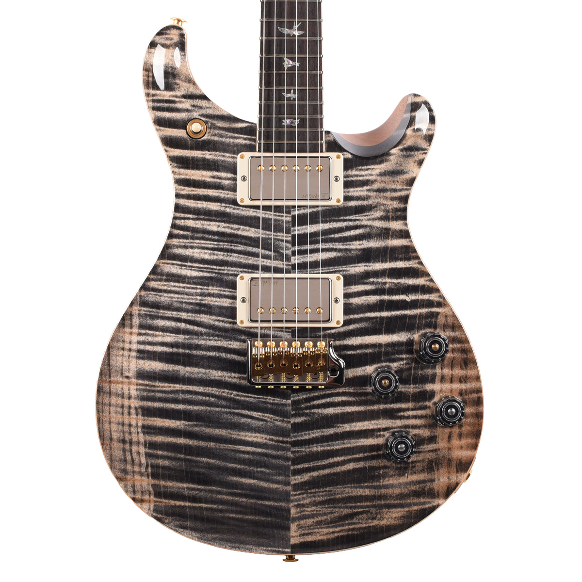 PRS Wood Library McCarty 594 Tremolo Flame 10 Top Charcoal Electric Guitars