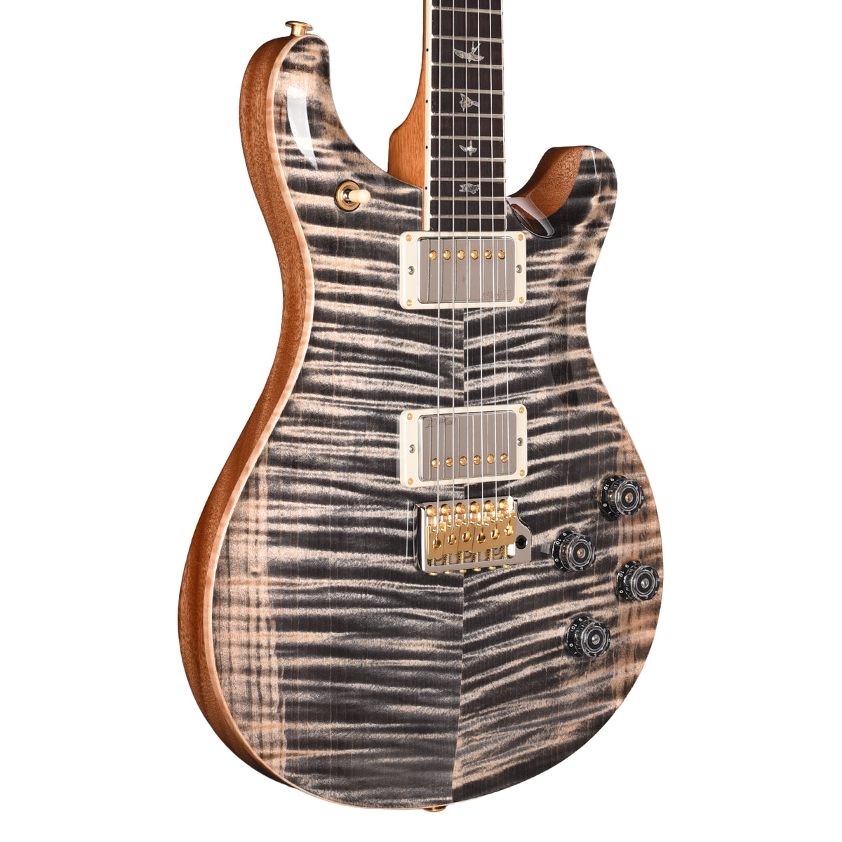 PRS Wood Library McCarty 594 Tremolo Flame 10 Top Charcoal Electric Guitars