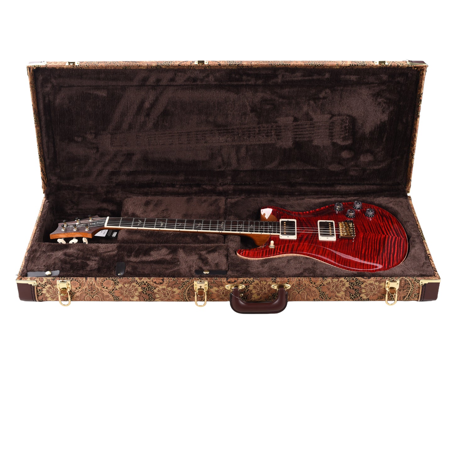PRS Wood Library McCarty 594 Tremolo Flame 10 Top Red Tiger Electric Guitars