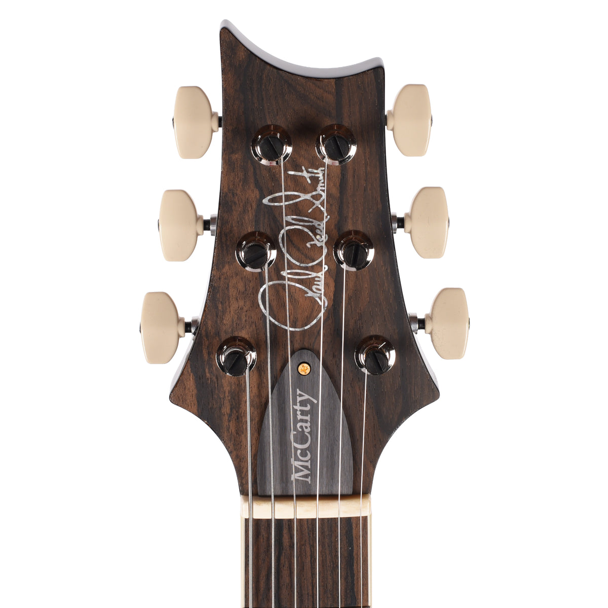PRS Wood Library McCarty Tremolo Flame 10-Top Charcoal w/"408" Switching, Black Back & Stained Neck Electric Guitars