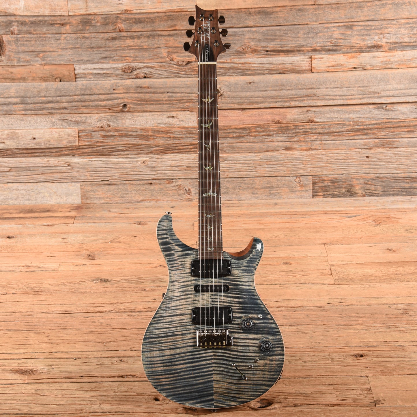 PRS Wood Library Modern Eagle V Faded Blue Jean 2022 Electric Guitars