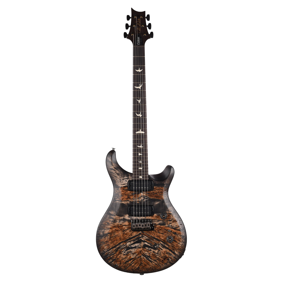 PRS Wood Library Select Limited S2 Custom 24-08 Poplar Burl Charcoal Burst Electric Guitars
