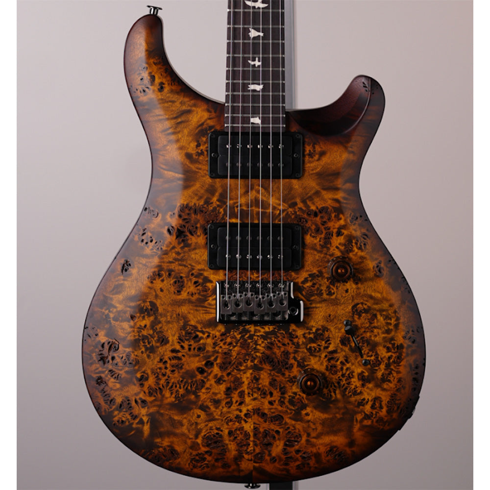 PRS Wood Library Select Limited S2 Custom 24 Poplar Burl Black Gold Burst Electric Guitars