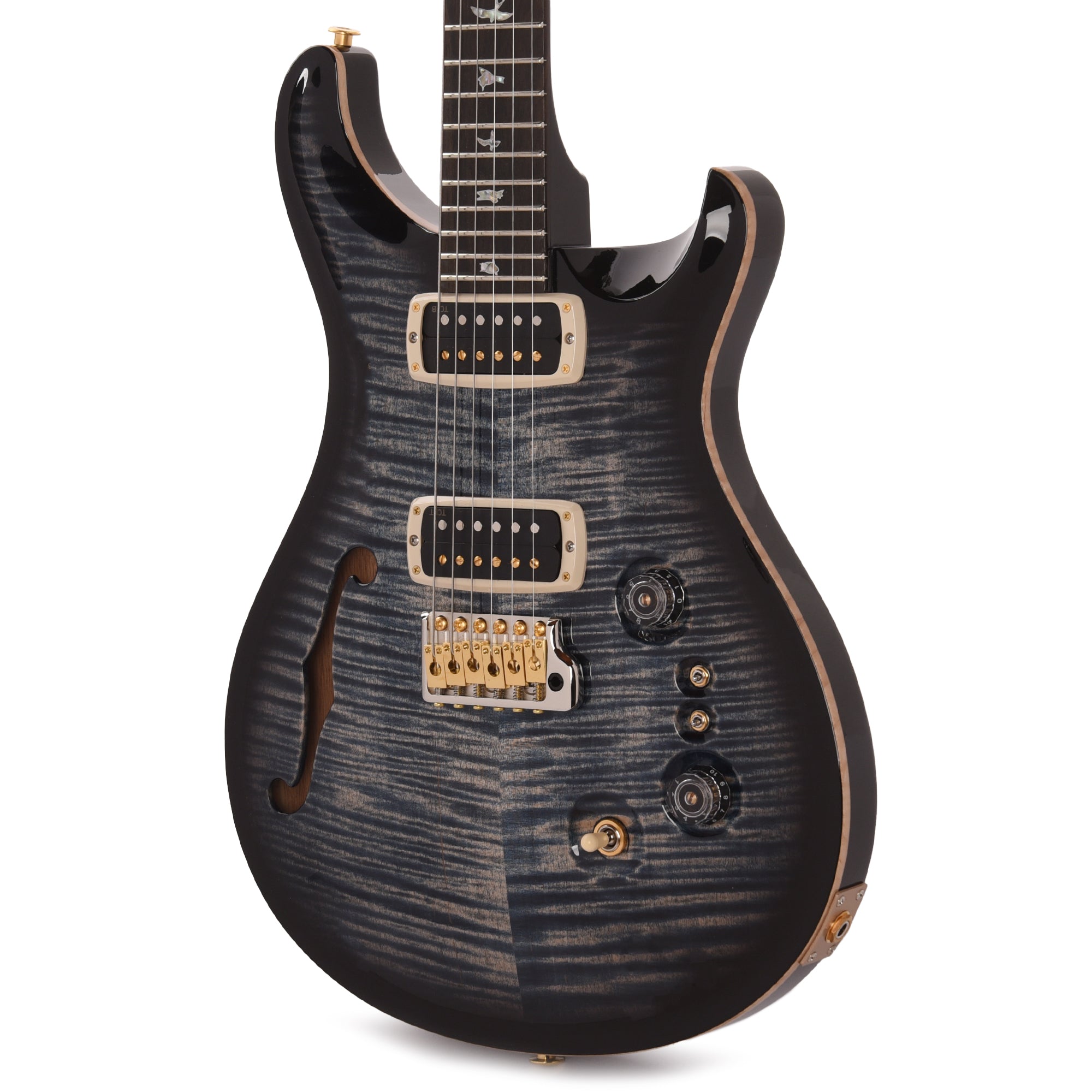 PRS 40th Anniversary Limited Edition Custom 24-08 Semi-Hollow Faded Whale Blue Smokeburst Electric Guitars / Semi-Hollow