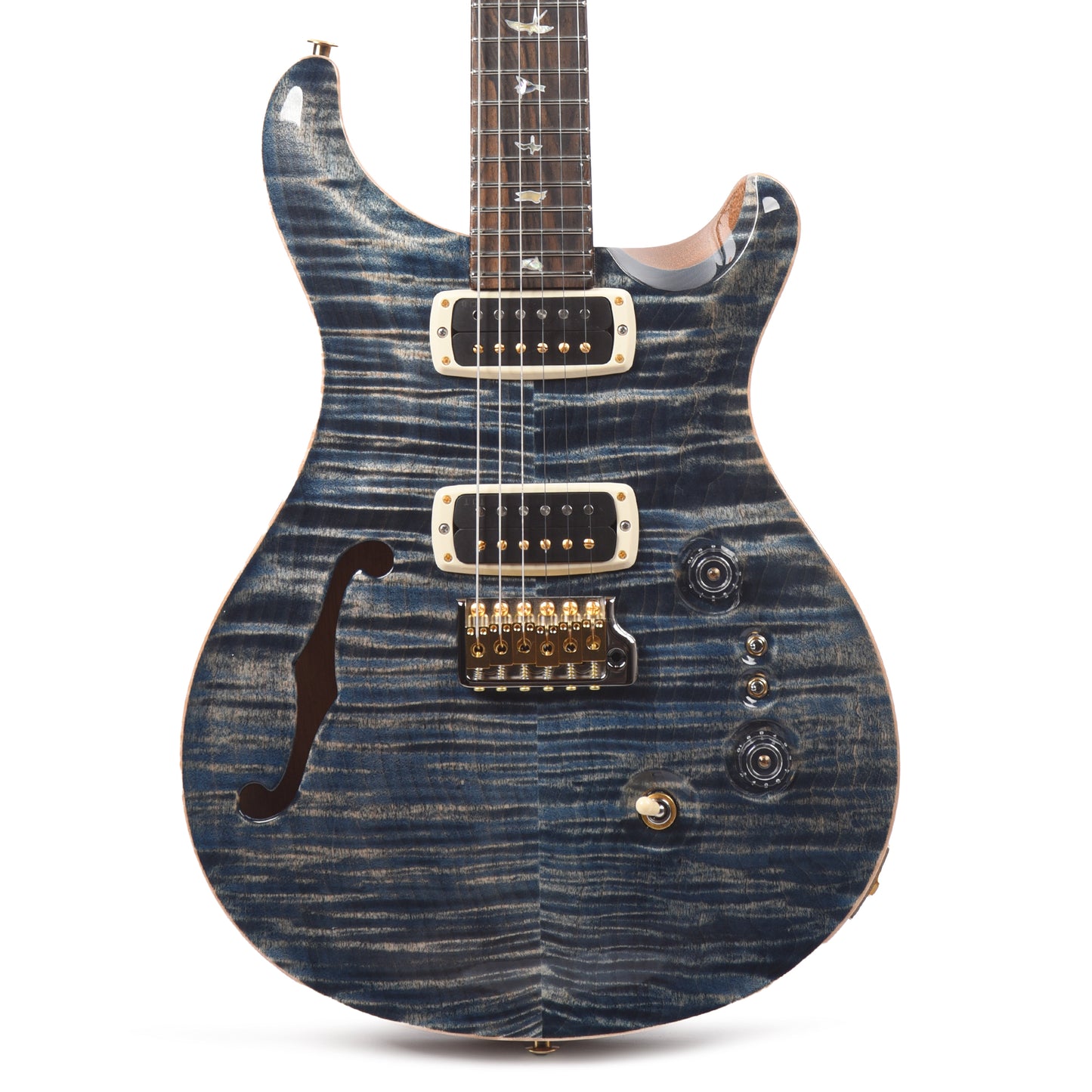 PRS 40th Anniversary Limited Edition Custom 24-08 Semi-Hollow Faded Whale Blue w/Natural Back Electric Guitars / Semi-Hollow