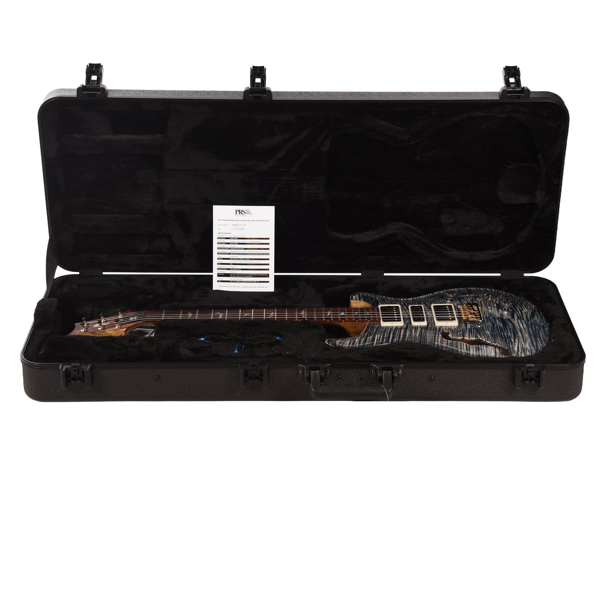 PRS 40th Anniversary Limited Edition Special Semi-Hollow Faded Whale Blue w/Natural Back Electric Guitars / Semi-Hollow
