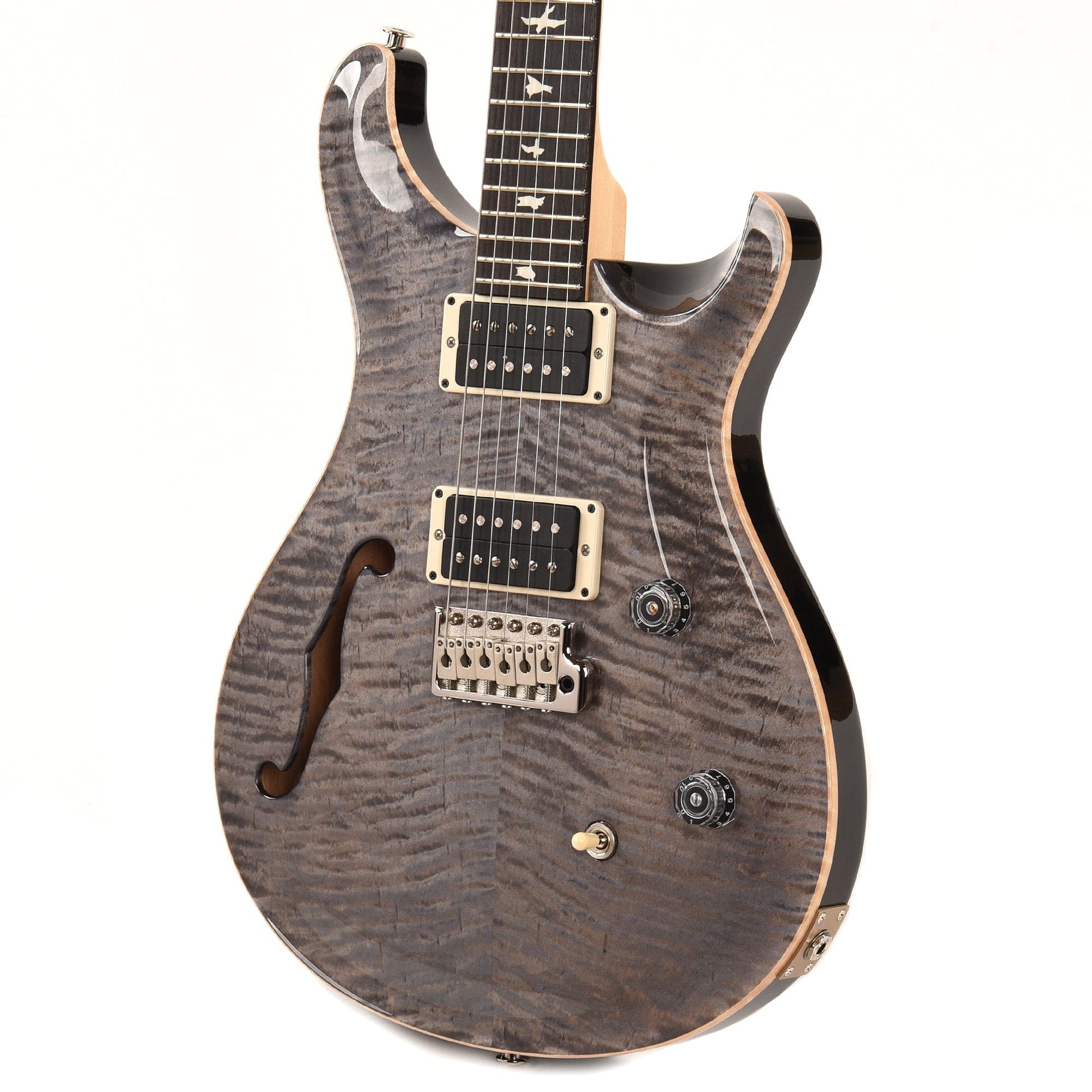 PRS CE 24 Semi-Hollow Faded Gray Black Electric Guitars / Semi-Hollow