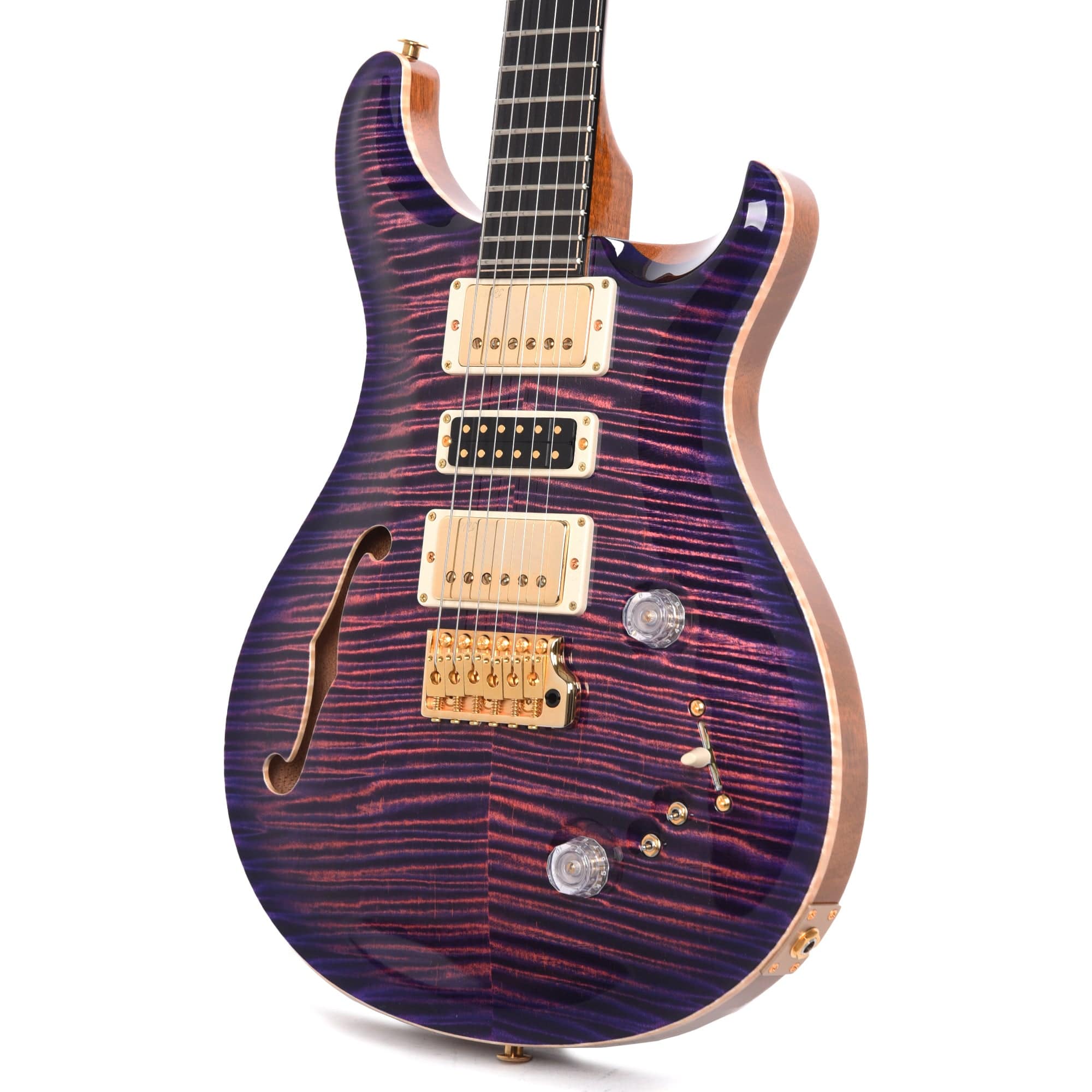 PRS Private Stock #10457 Special Semi-Hollow Ultra Violet Smoked Burst w/Birds of a Feather Inlay & Figured Mahogany Neck Electric Guitars / Semi-Hollow
