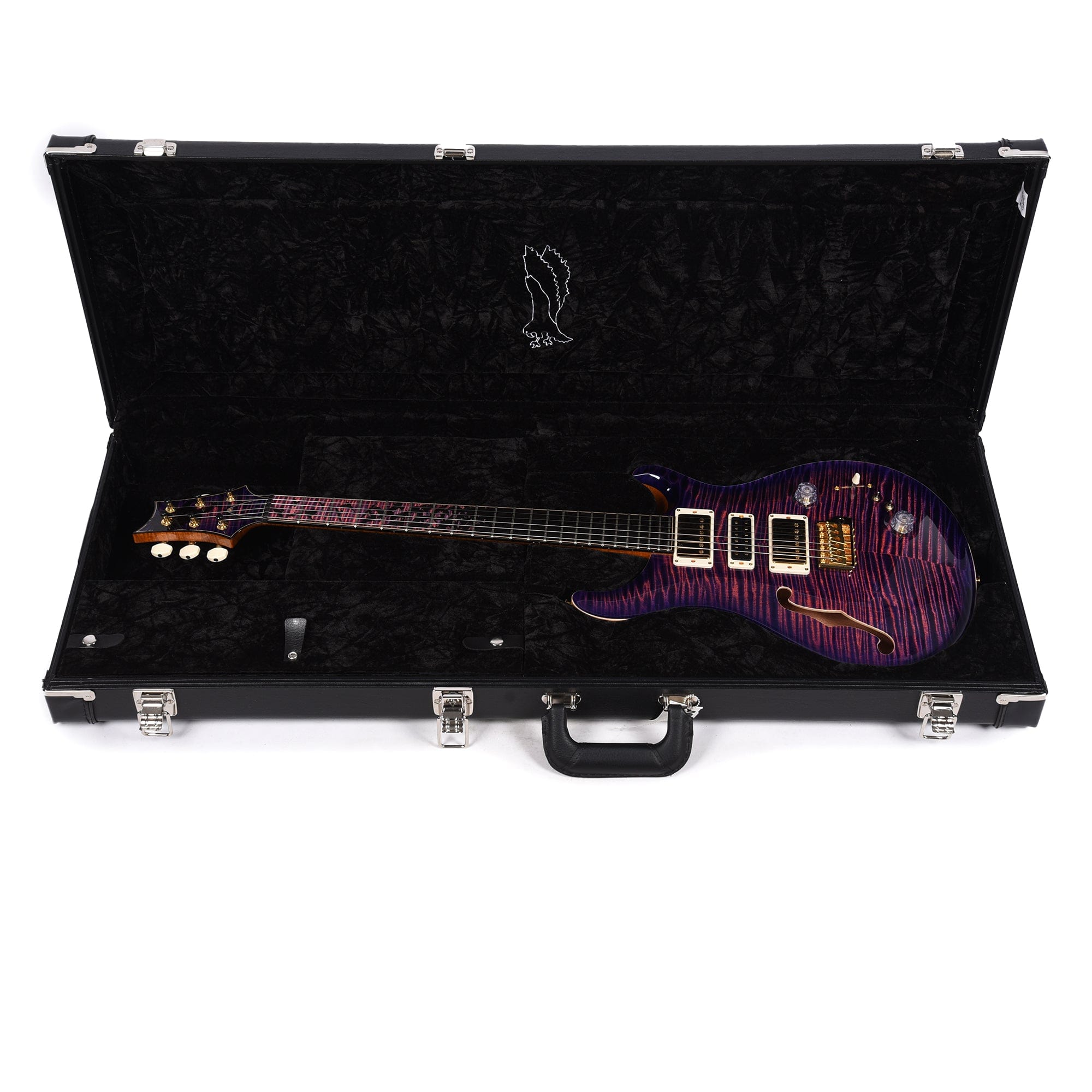 PRS Private Stock #10457 Special Semi-Hollow Ultra Violet Smoked Burst w/Birds of a Feather Inlay & Figured Mahogany Neck Electric Guitars / Semi-Hollow