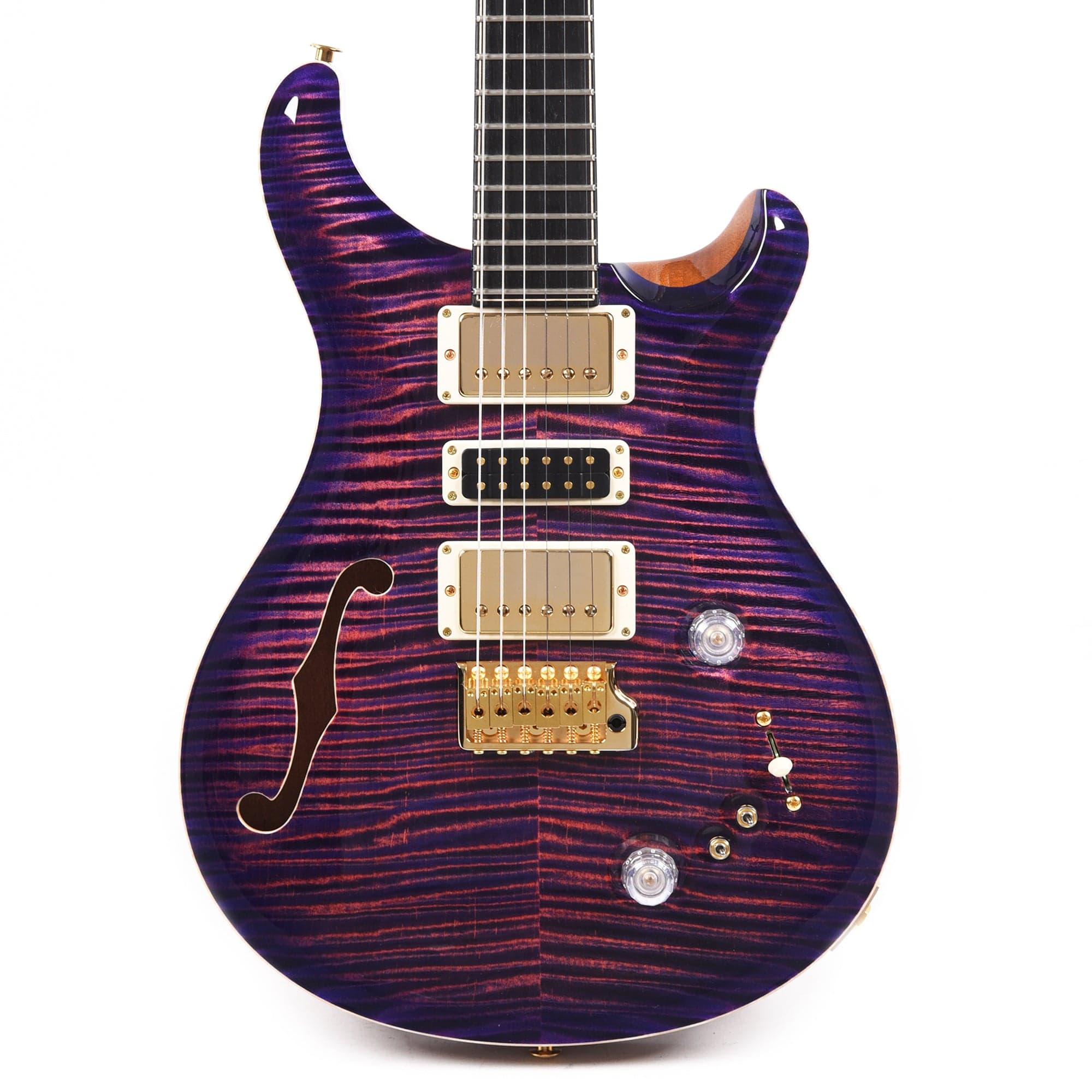 PRS Private Stock #10457 Special Semi-Hollow Ultra Violet Smoked Burst w/Birds of a Feather Inlay & Figured Mahogany Neck Electric Guitars / Semi-Hollow
