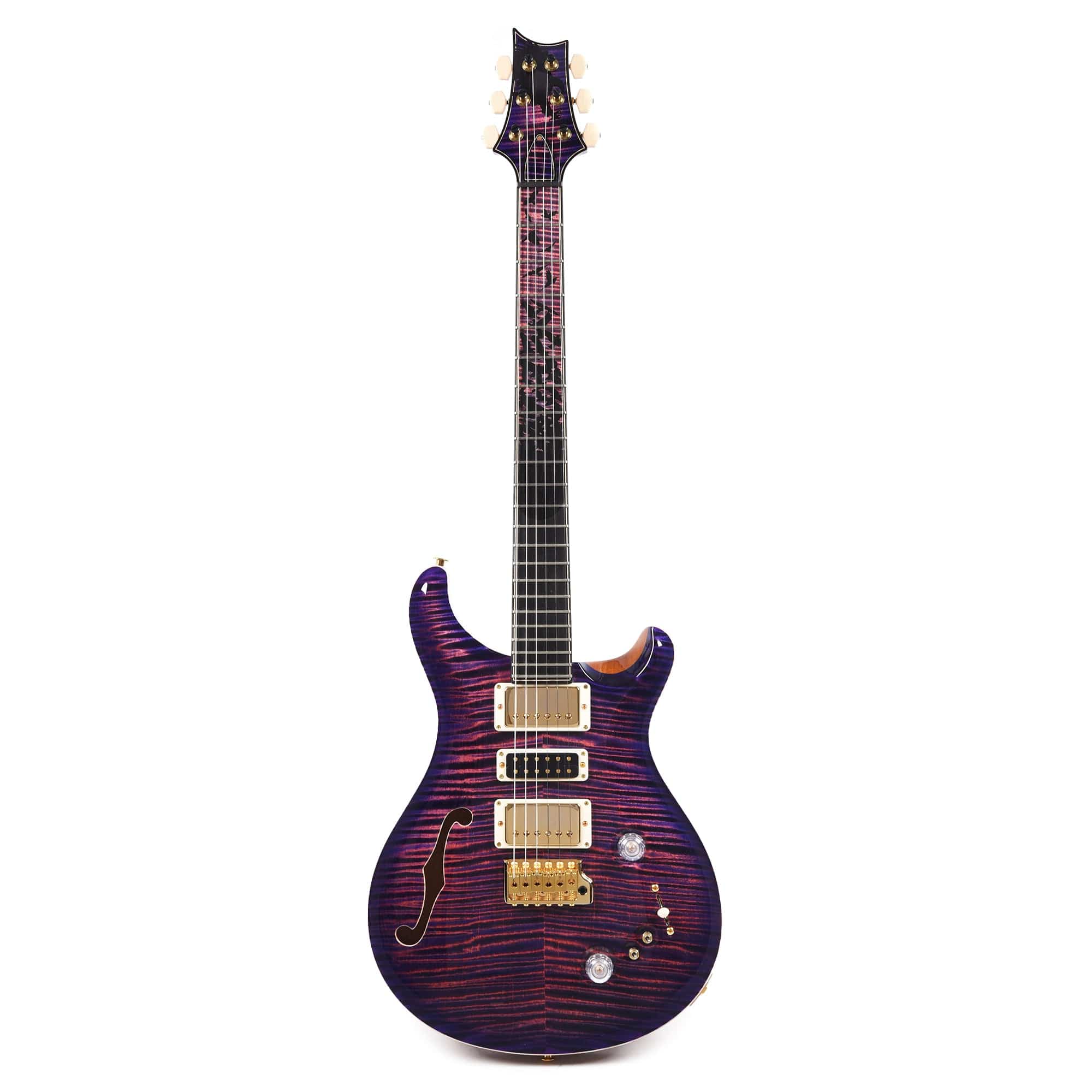 PRS Private Stock #10457 Special Semi-Hollow Ultra Violet Smoked Burst w/Birds of a Feather Inlay & Figured Mahogany Neck Electric Guitars / Semi-Hollow