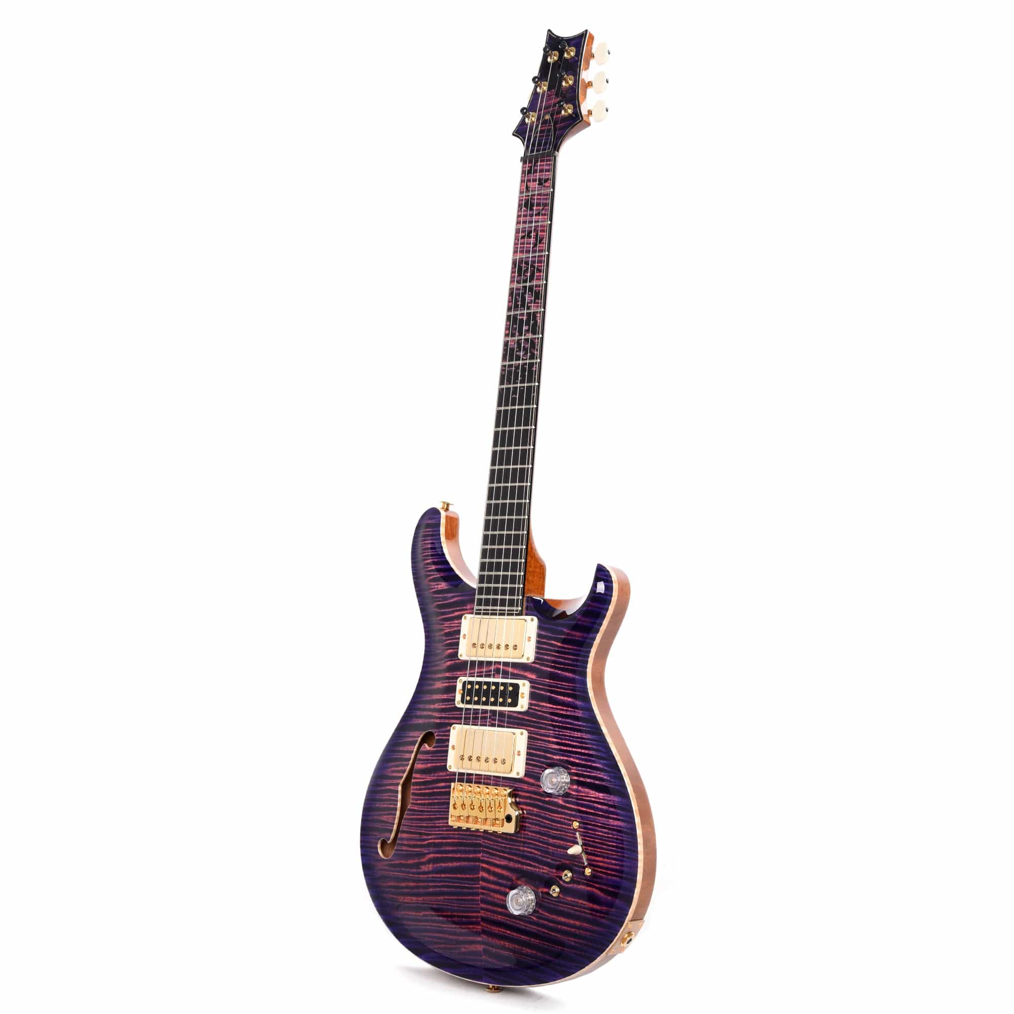 PRS Private Stock #10457 Special Semi-Hollow Ultra Violet Smoked Burst w/Birds of a Feather Inlay & Figured Mahogany Neck Electric Guitars / Semi-Hollow