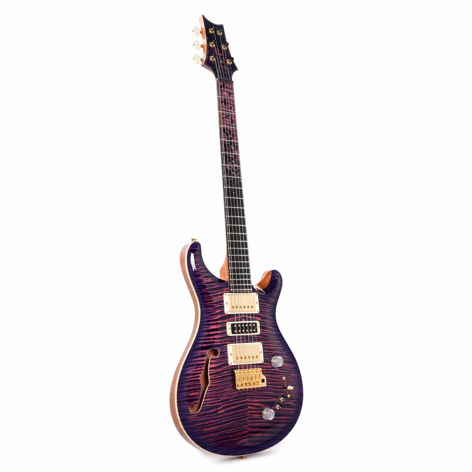 PRS Private Stock #10457 Special Semi-Hollow Ultra Violet Smoked Burst w/Birds of a Feather Inlay & Figured Mahogany Neck Electric Guitars / Semi-Hollow