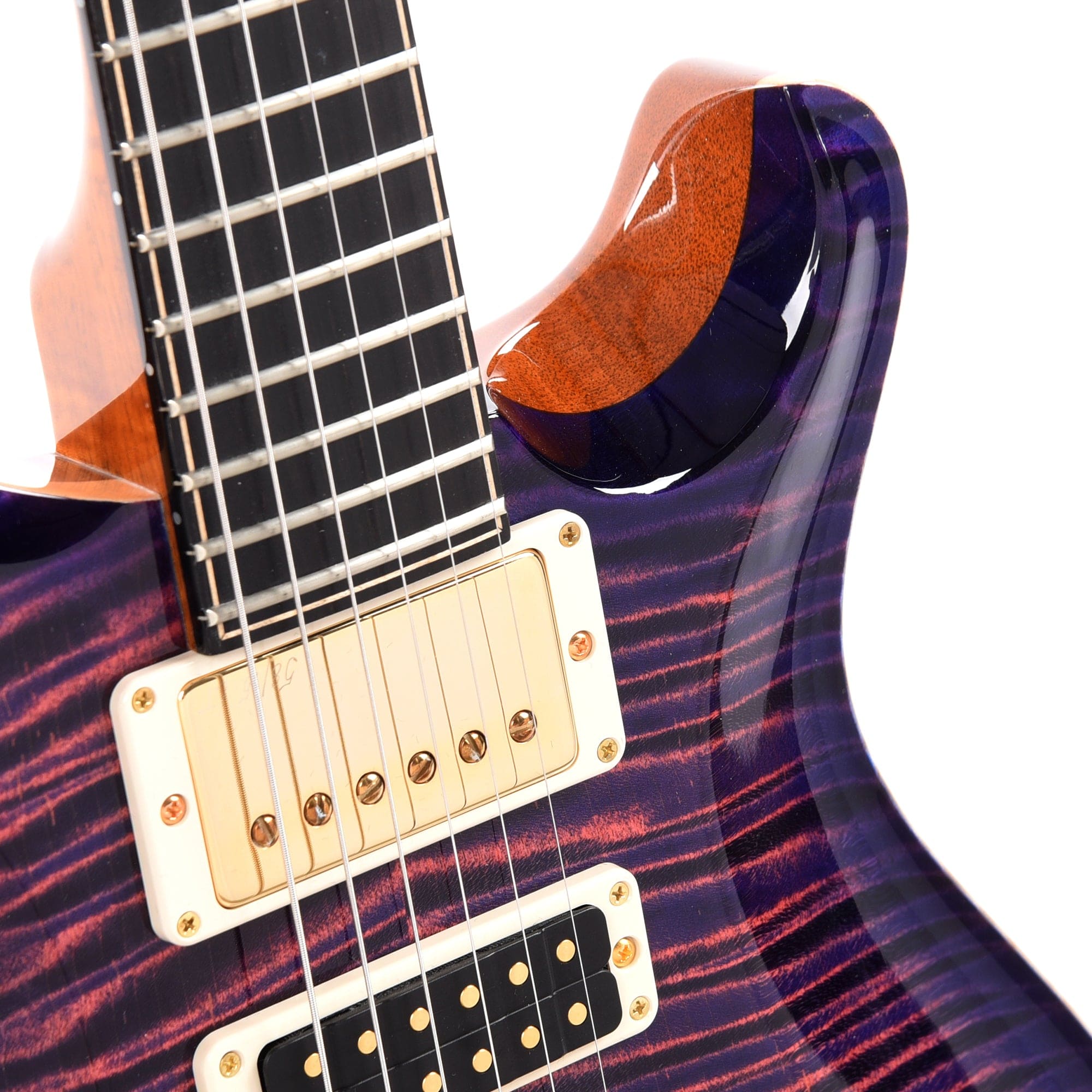PRS Private Stock #10457 Special Semi-Hollow Ultra Violet Smoked Burst w/Birds of a Feather Inlay & Figured Mahogany Neck Electric Guitars / Semi-Hollow