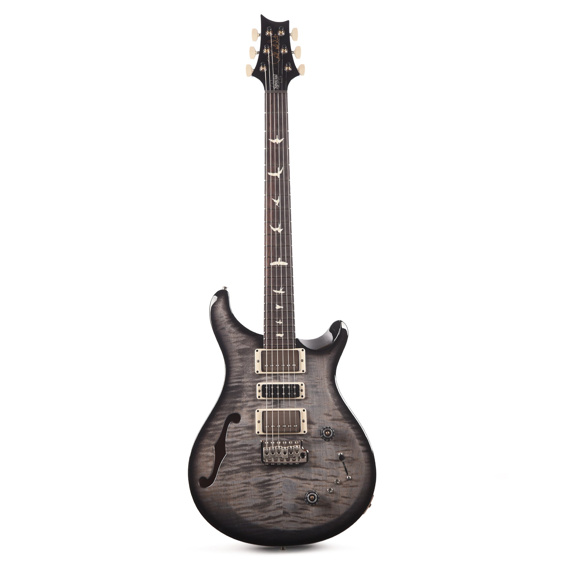 PRS S2 Special Semi-Hollow Faded Gray Black Burst Electric Guitars / Semi-Hollow