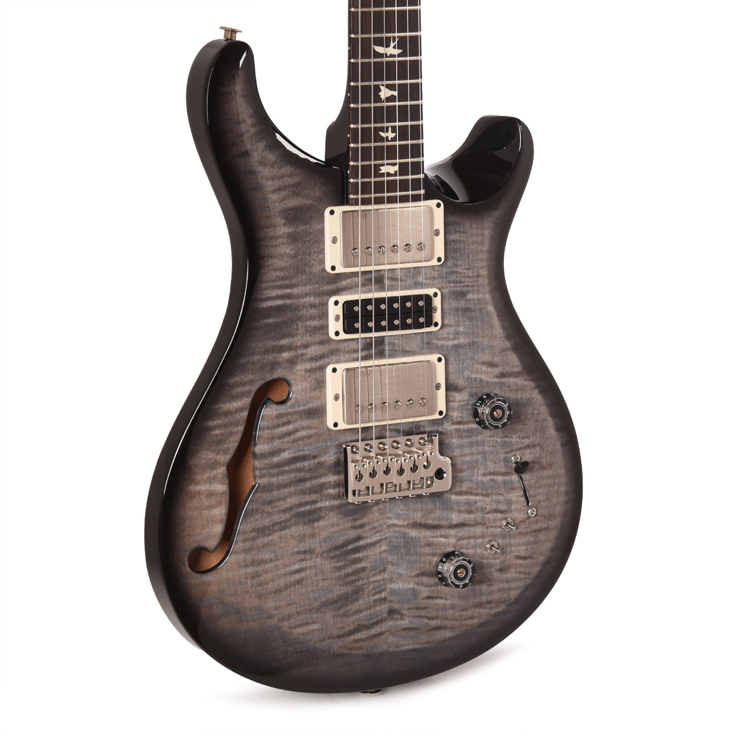 PRS S2 Special Semi-Hollow Faded Gray Black Burst Electric Guitars / Semi-Hollow