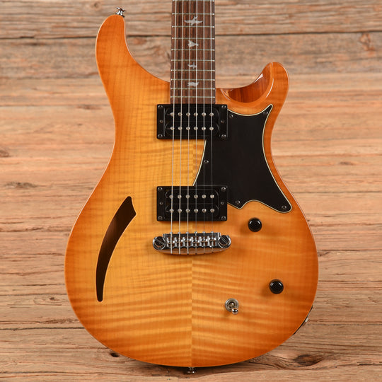 PRS SE Custom 22 Semi-Hollow Sunburst 2011 Electric Guitars / Semi-Hollow