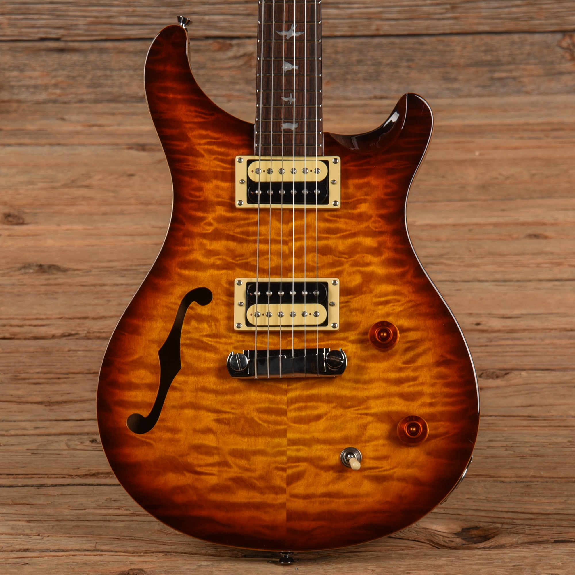 PRS SE Custom 22 Semi-Hollow Sunburst 2017 Electric Guitars / Semi-Hollow
